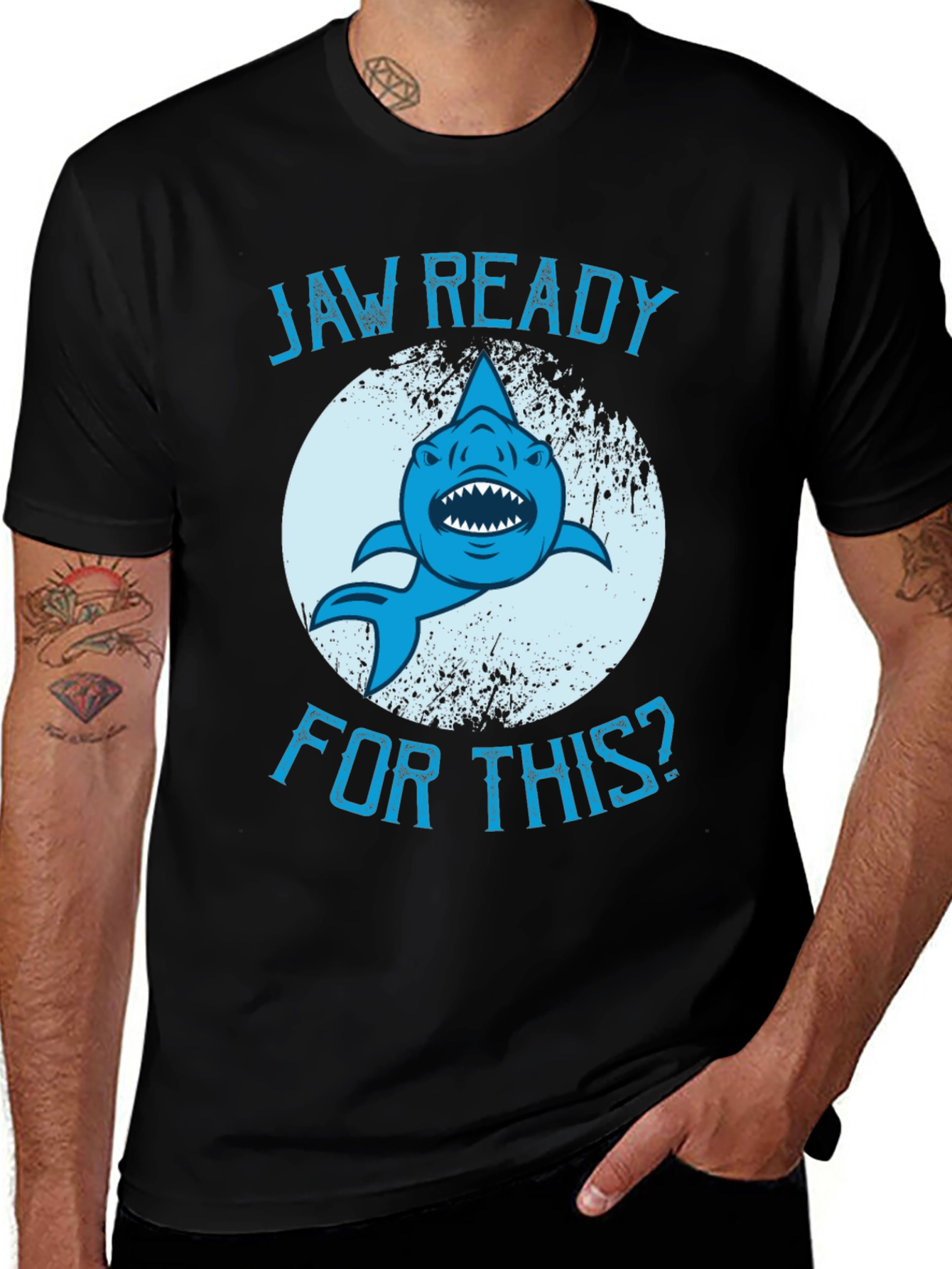 Jaw Ready Shark Graphic T-Shirt