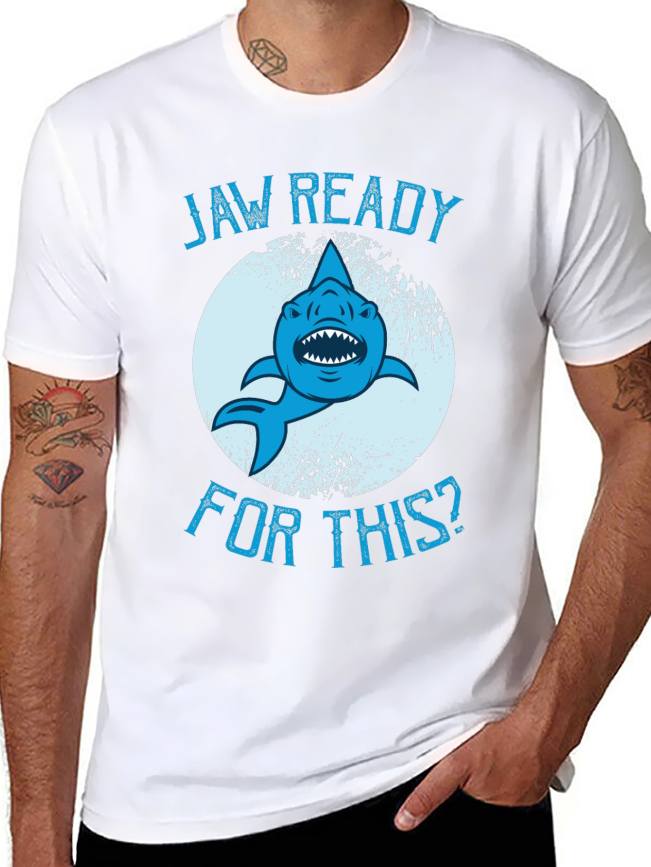 Jaw Ready Shark Graphic T-Shirt