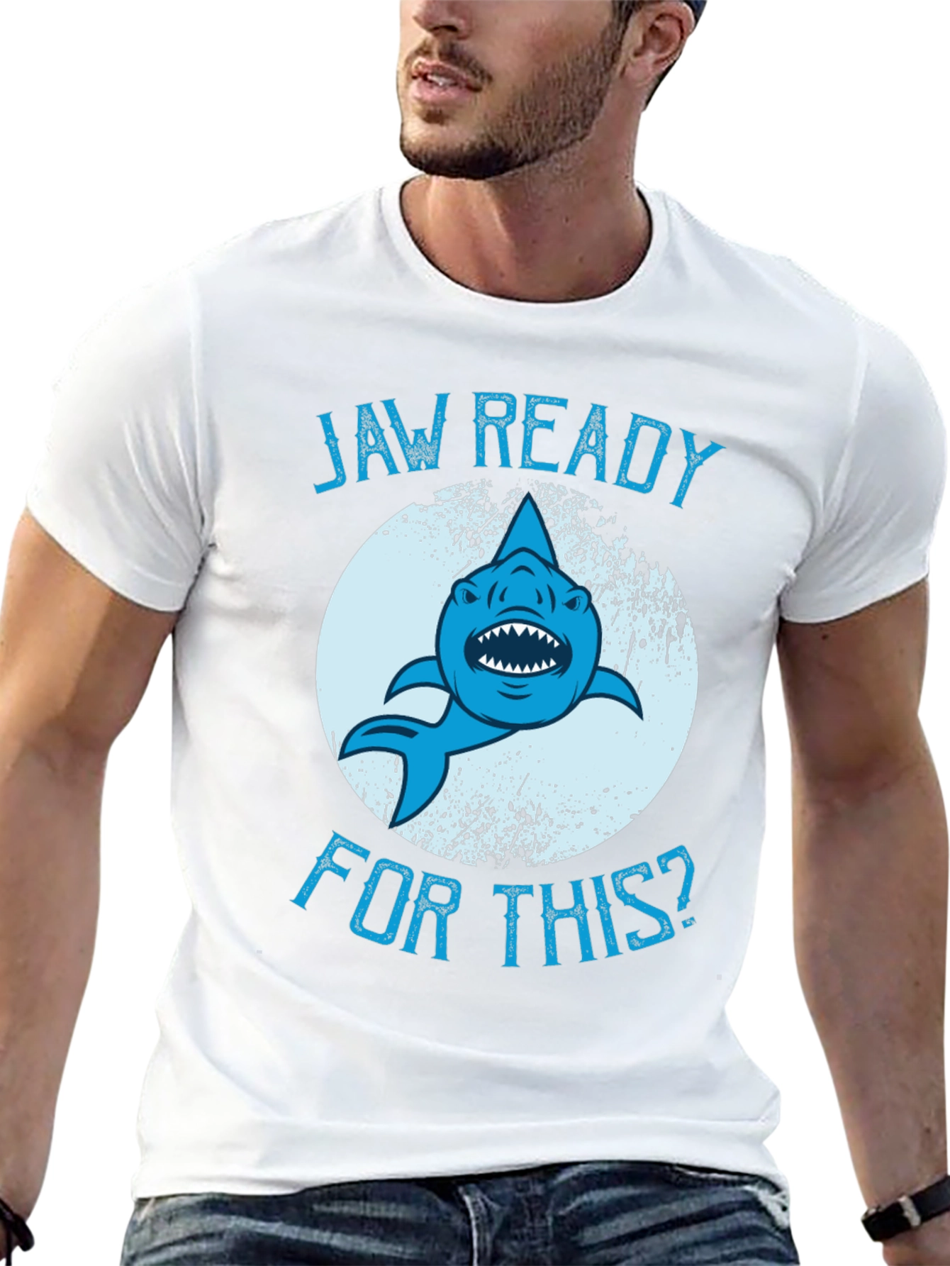 Jaw Ready Shark Graphic T-Shirt