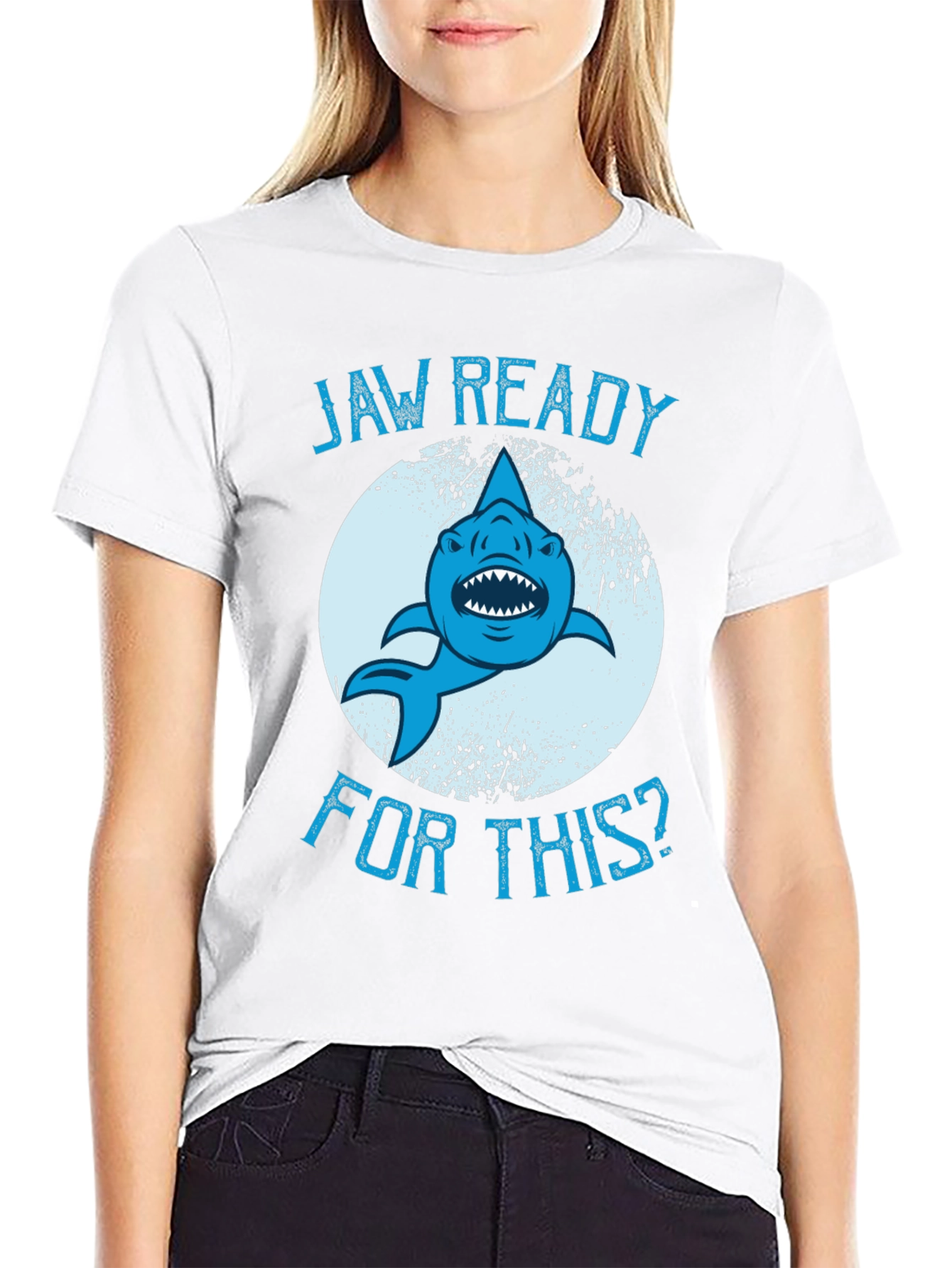 Jaw Ready Shark Graphic T-Shirt