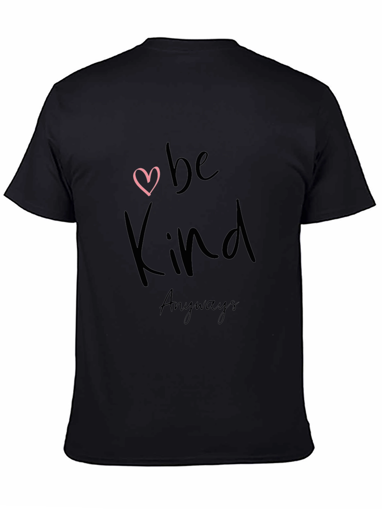 Be Kind Anyways Black Graphic Tee