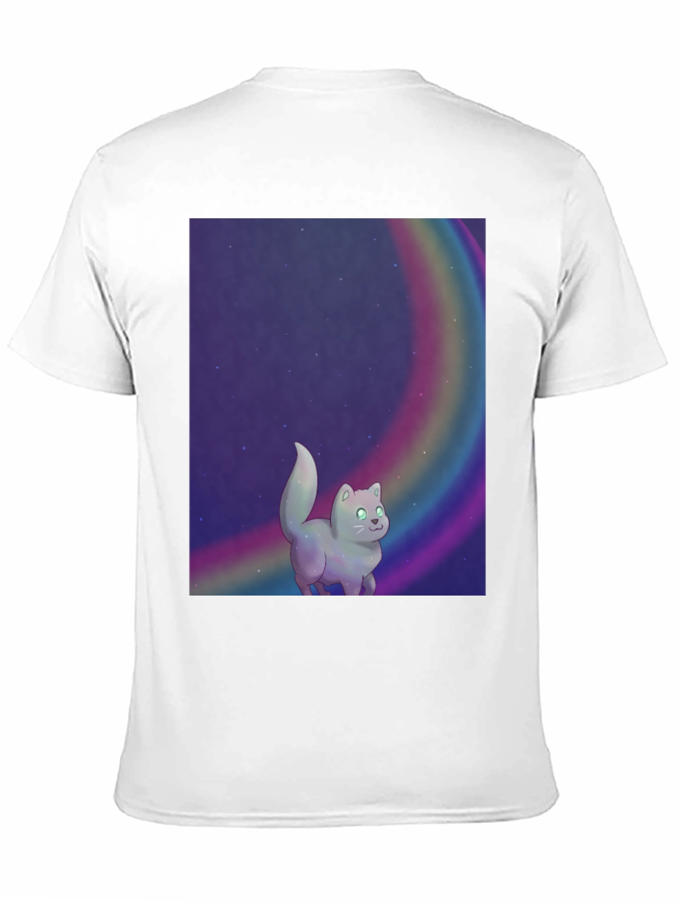 Rainbow Cat T-Shirt - Cosmic Kitten Tee