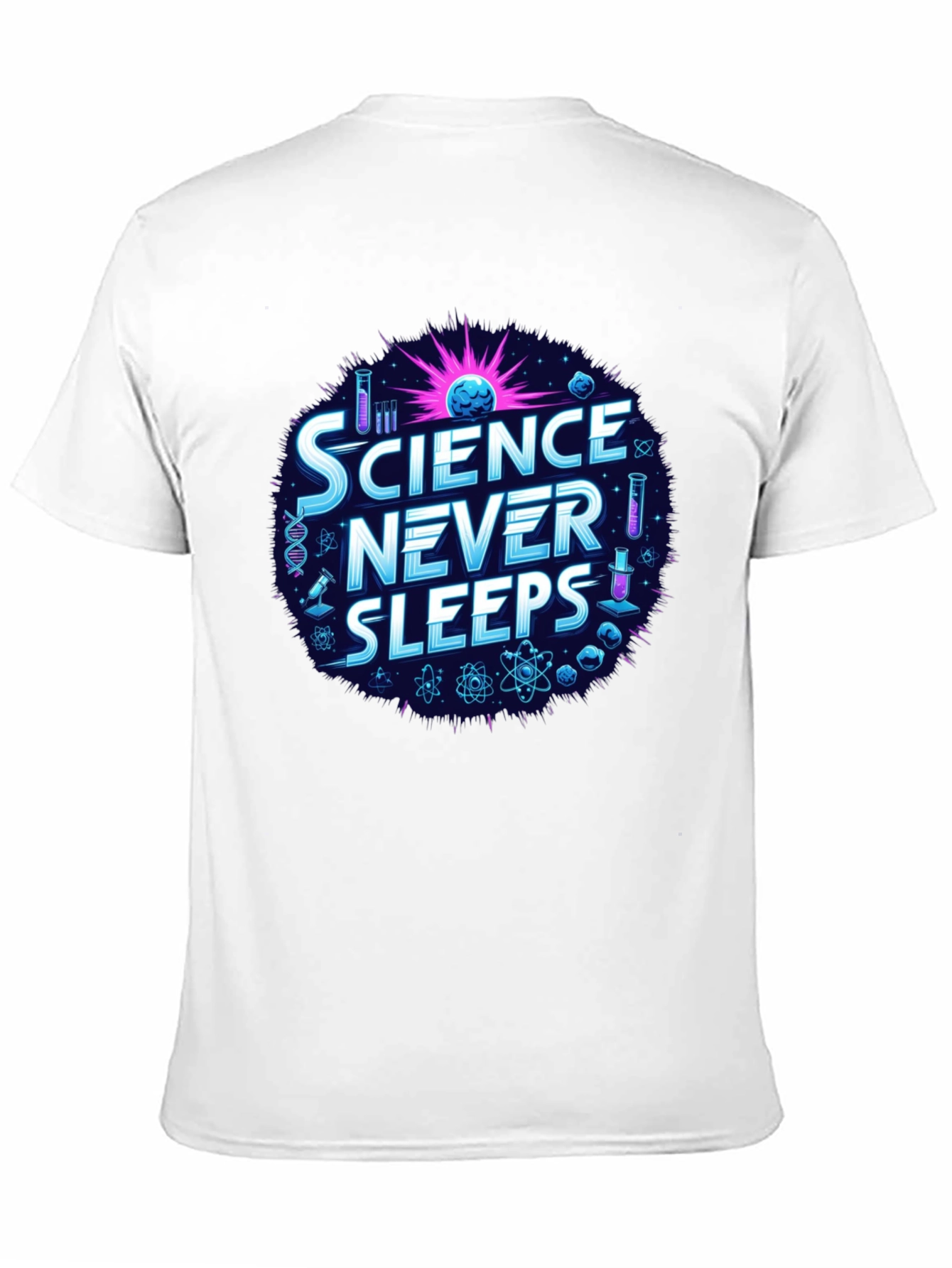 Science Never Sleeps Graphic T-Shirt