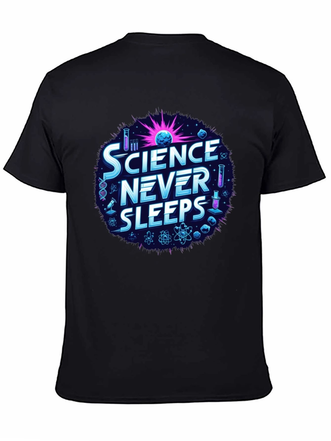 Science Never Sleeps Graphic T-Shirt