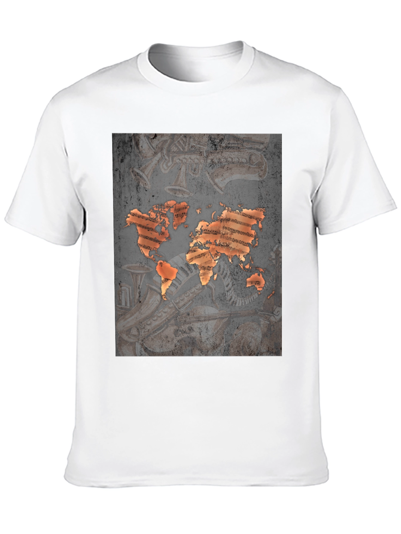 World Music Map Graphic Tee