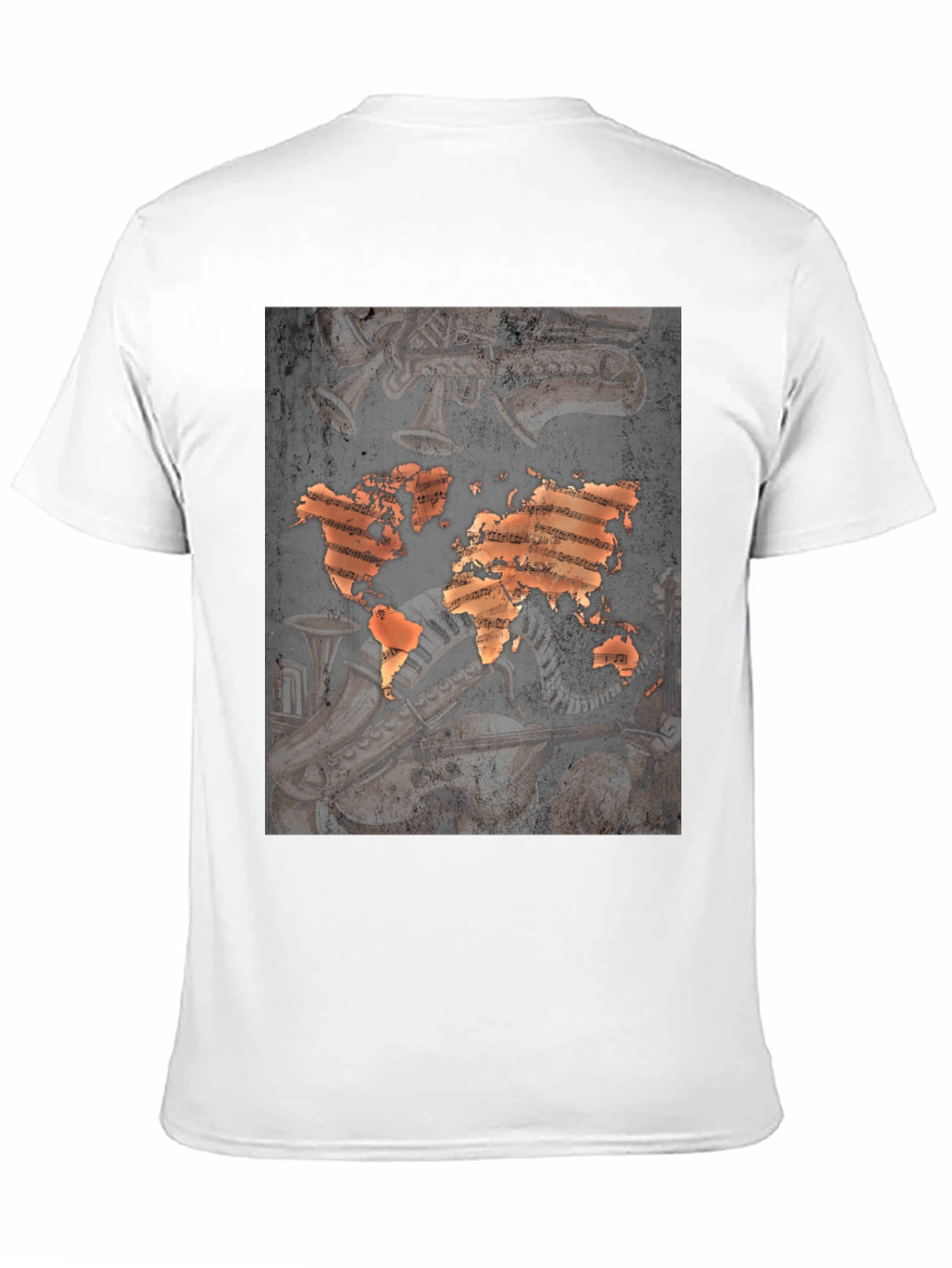 World Music Map Graphic Tee