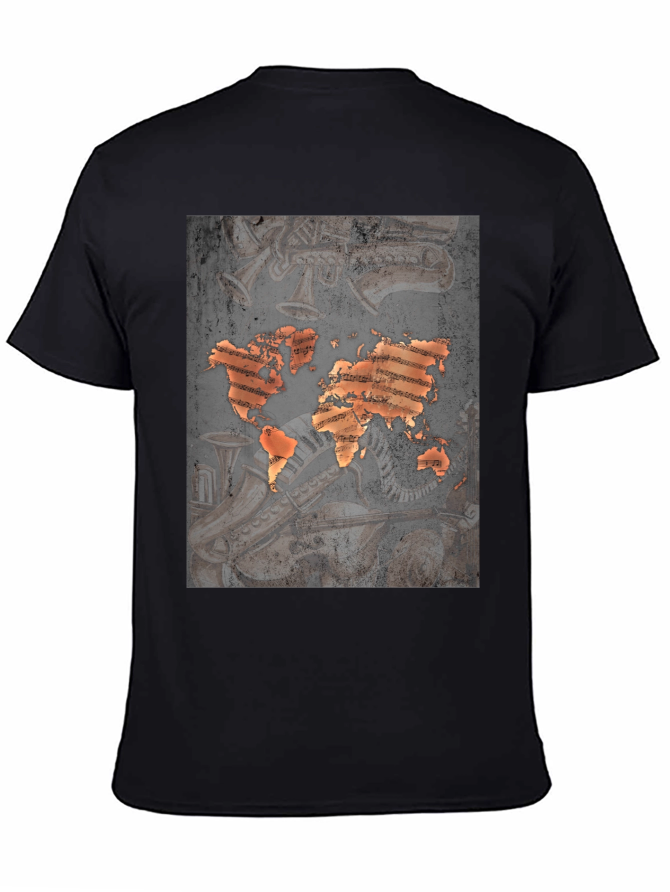 World Music Map Graphic Tee