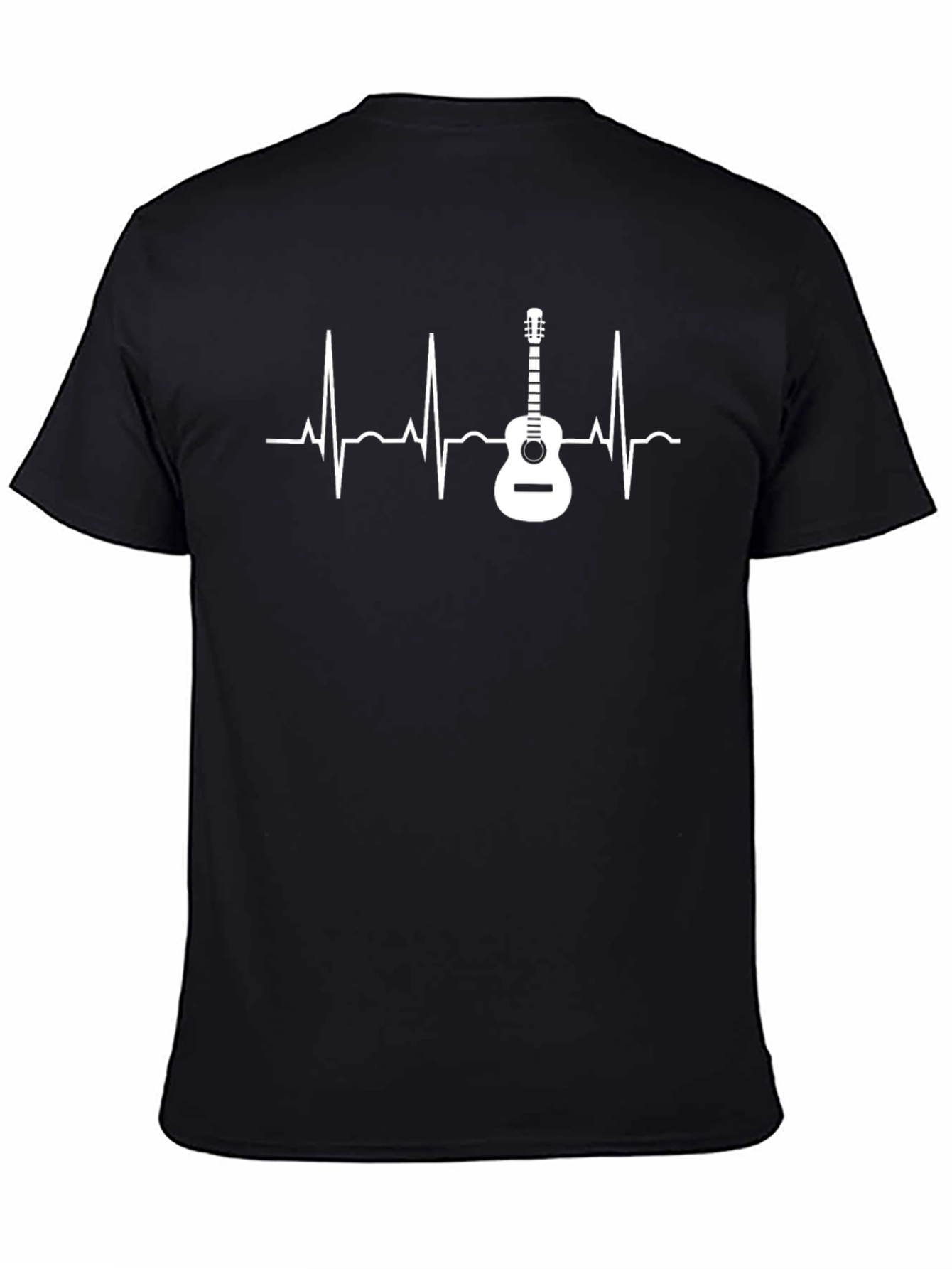 Guitar Heartbeat Graphic T-Shirt - Music Lover Tee