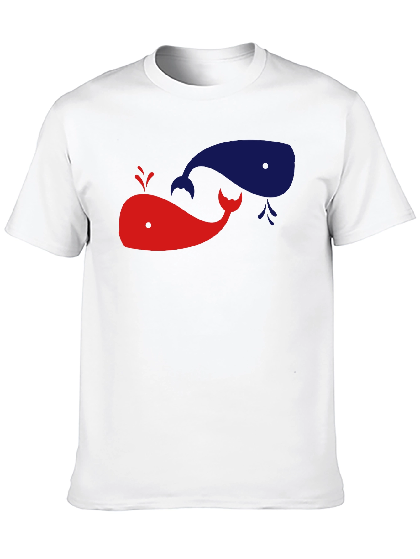 Whimsical Whale Graphic Tee - Black Cotton Shirt