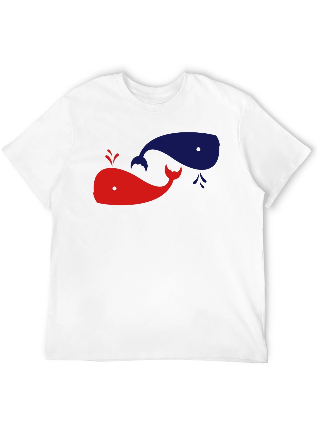 Whimsical Whale Graphic Tee - Black Cotton Shirt