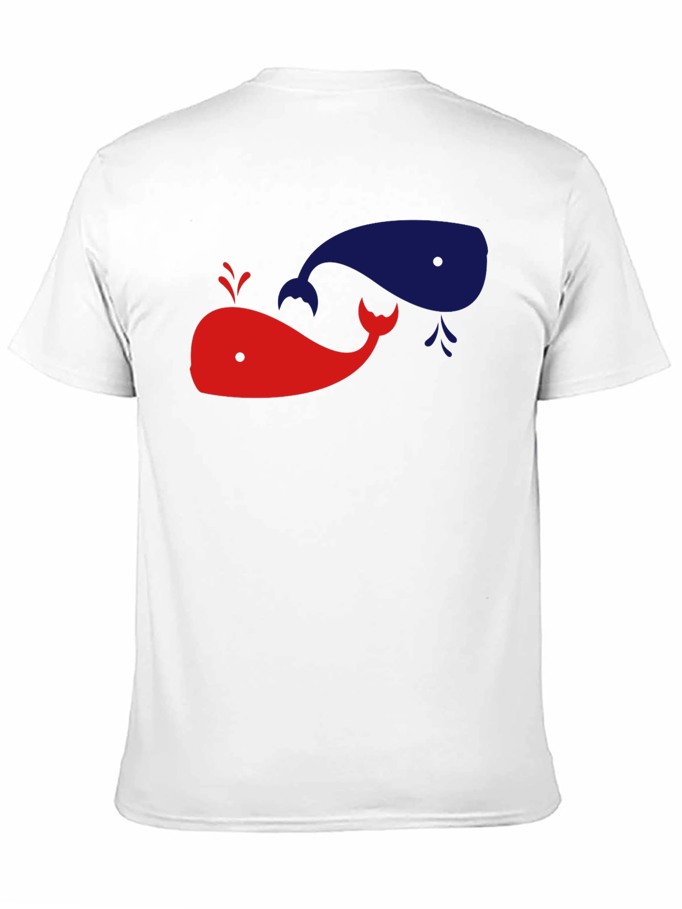 Whimsical Whale Graphic Tee - Black Cotton Shirt