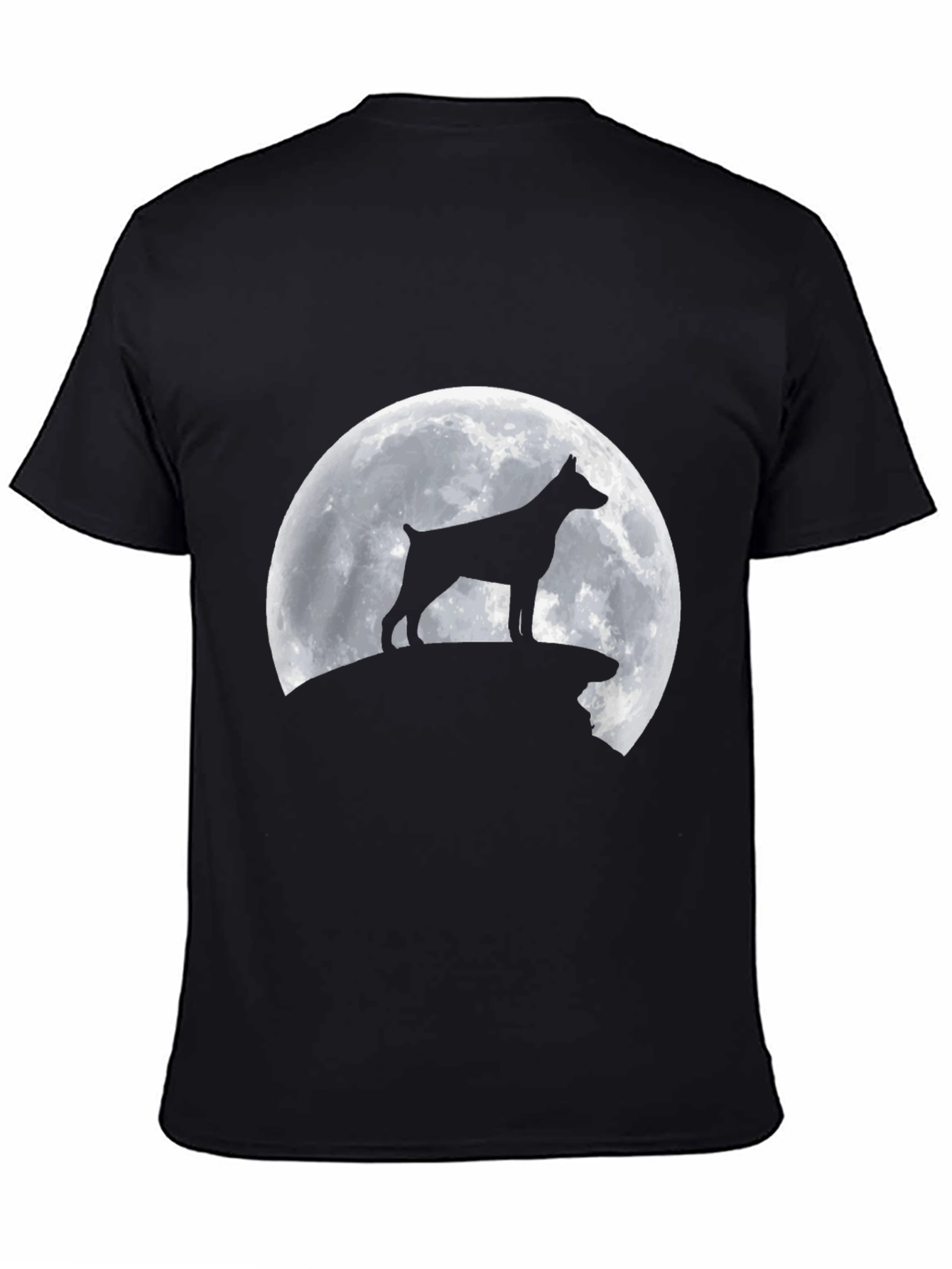 Dog Silhouette Moon T-Shirt