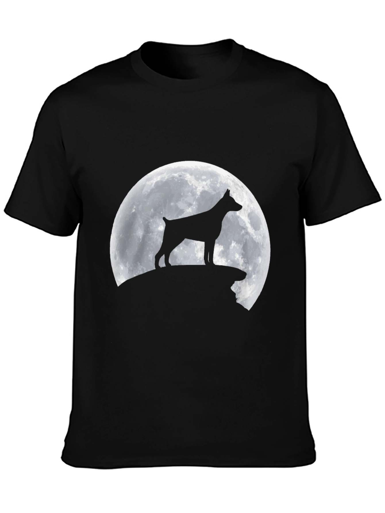 Dog Silhouette Moon T-Shirt