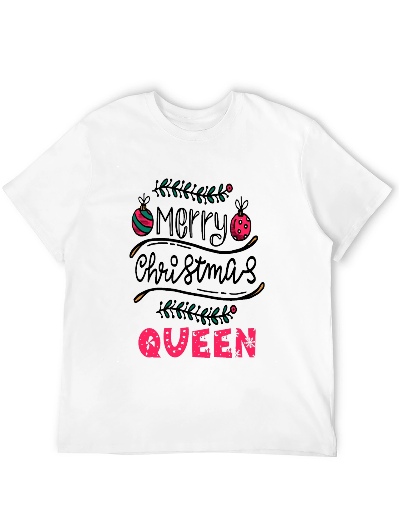 Merry Christmas Queen Tee - Holiday Festive T-Shirt