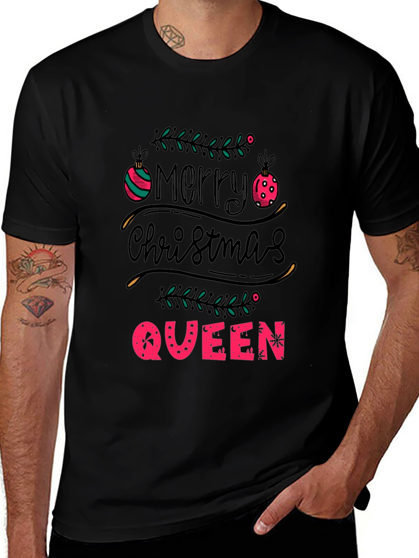 Merry Christmas Queen Tee - Holiday Festive T-Shirt