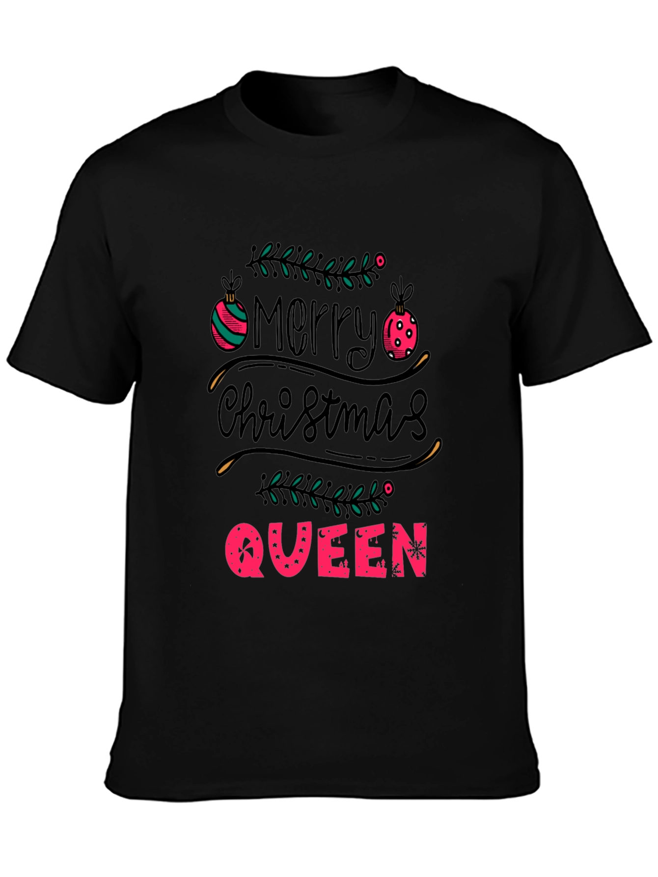 Merry Christmas Queen Tee - Holiday Festive T-Shirt