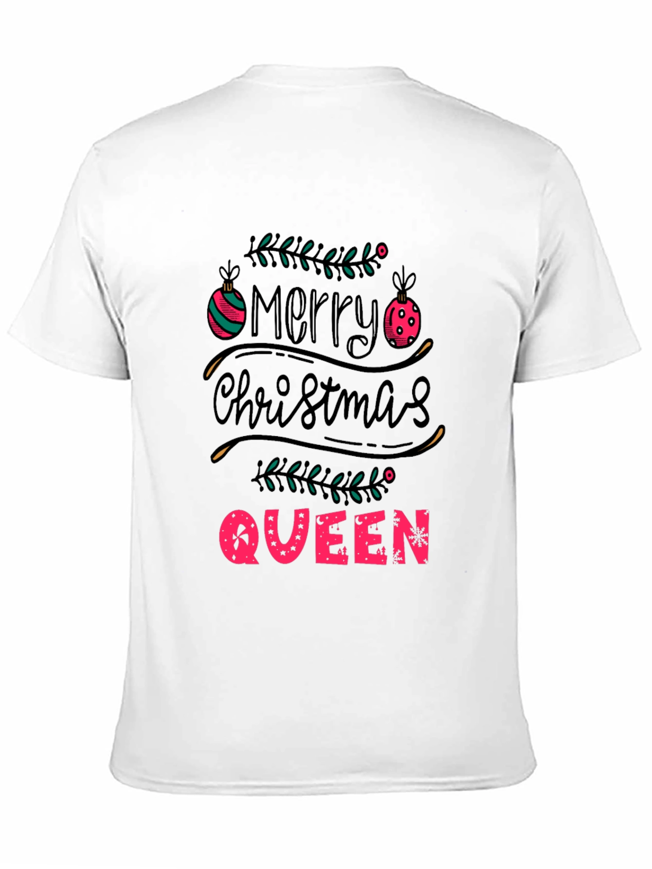 Merry Christmas Queen Tee - Holiday Festive T-Shirt
