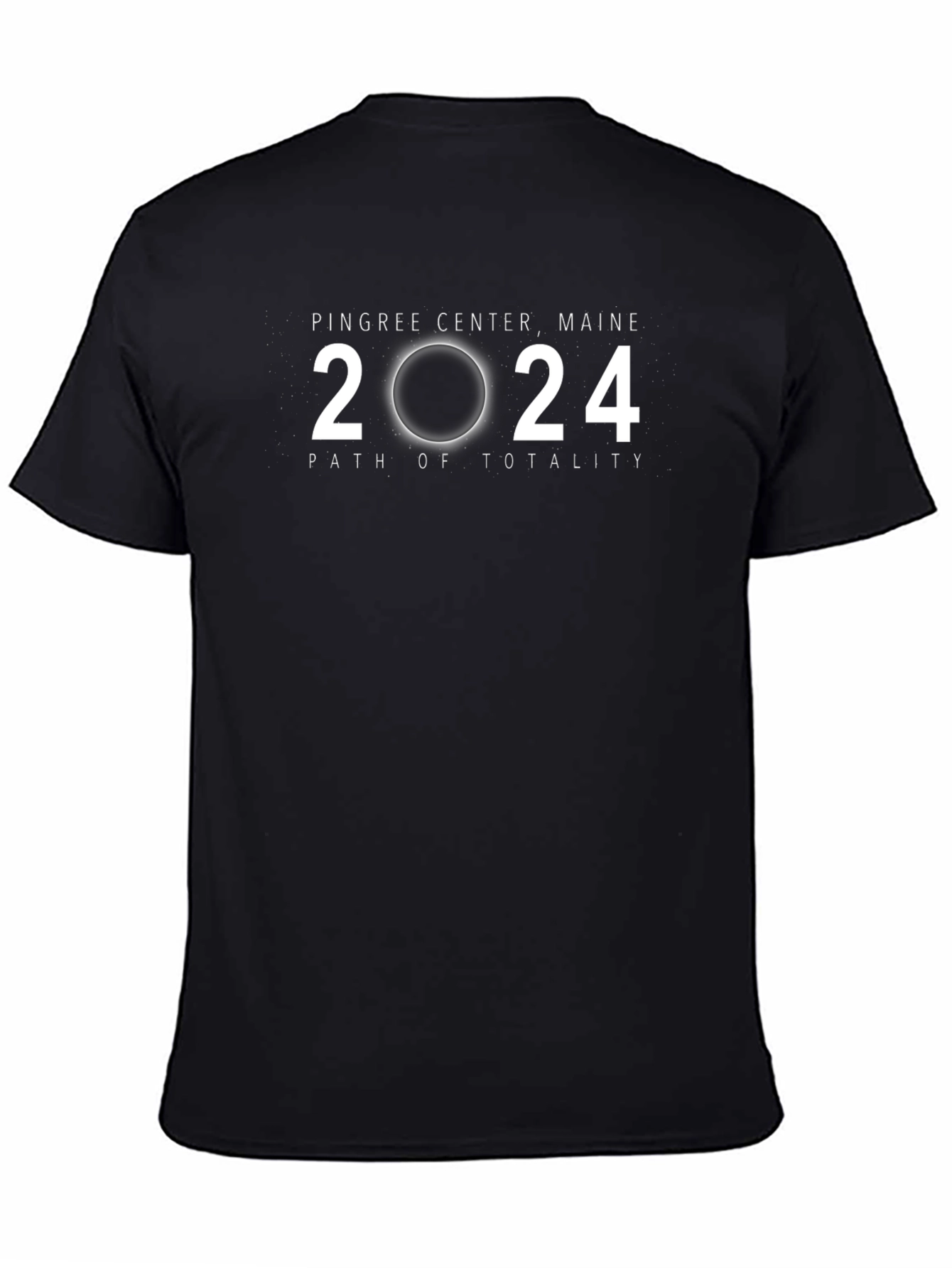 Pingree Center Maine 2024 Eclipse Path of Totality T-Shirt
