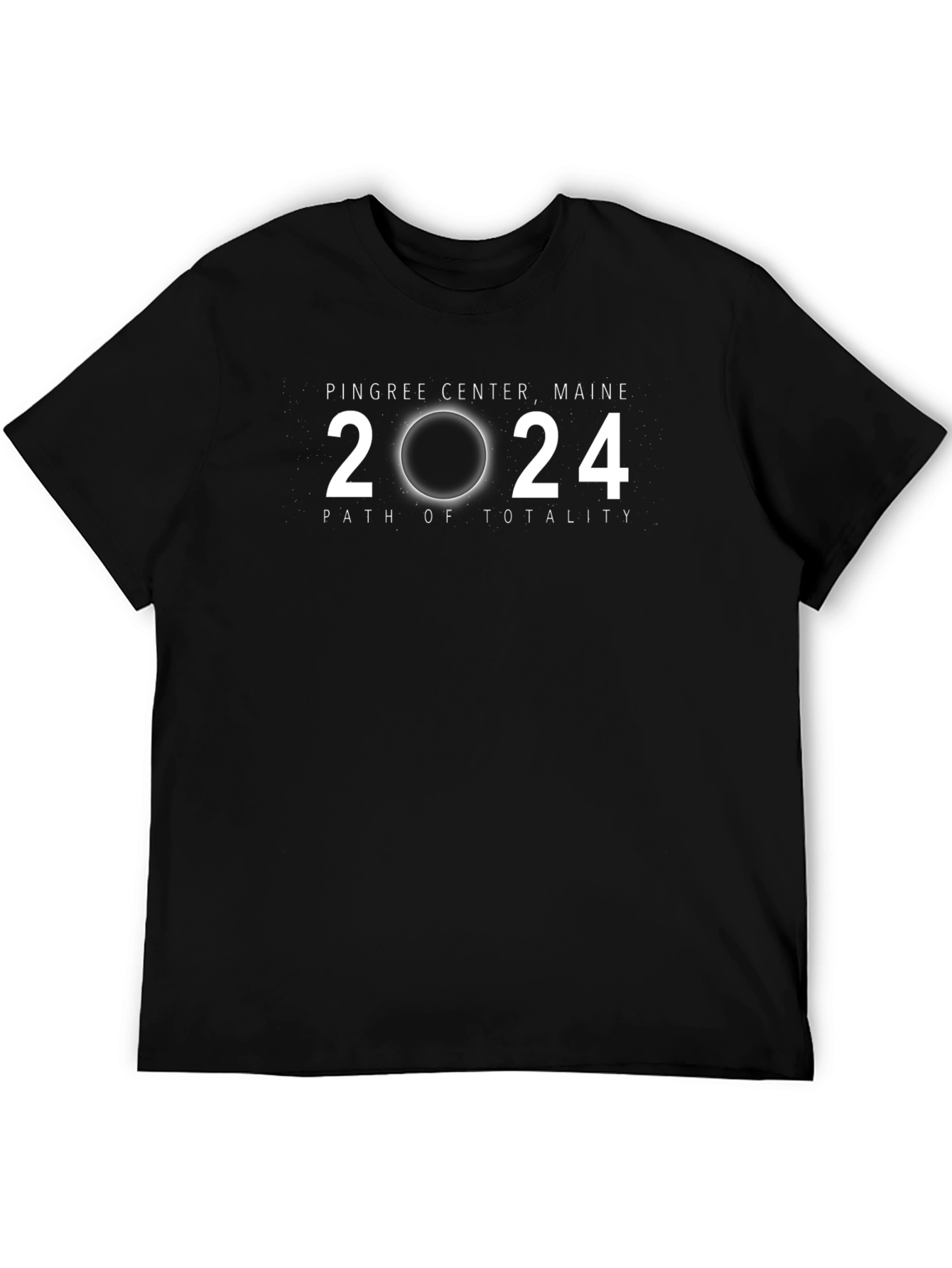 Pingree Center Maine 2024 Eclipse Path of Totality T-Shirt