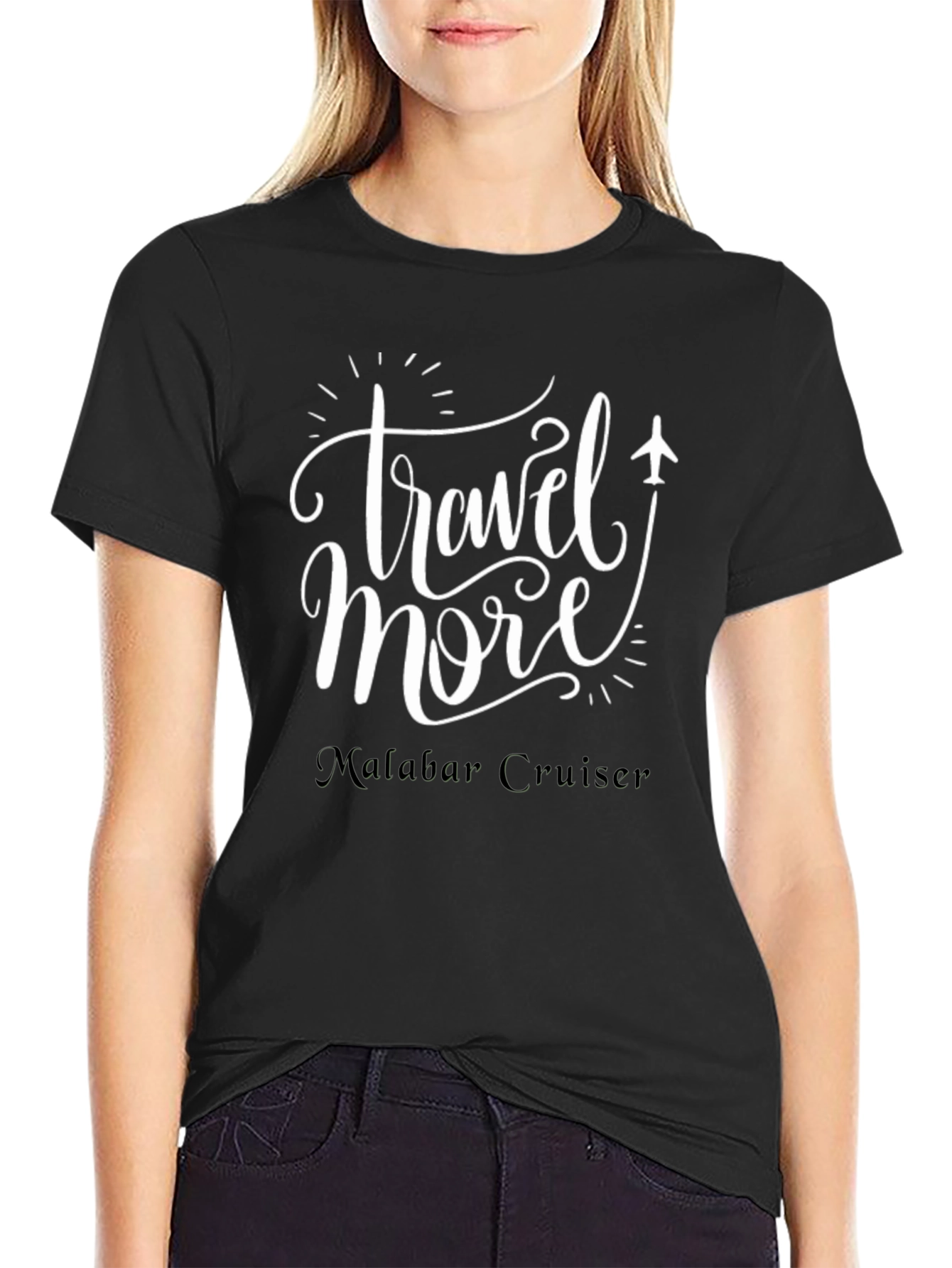 Travel More Black T-Shirt