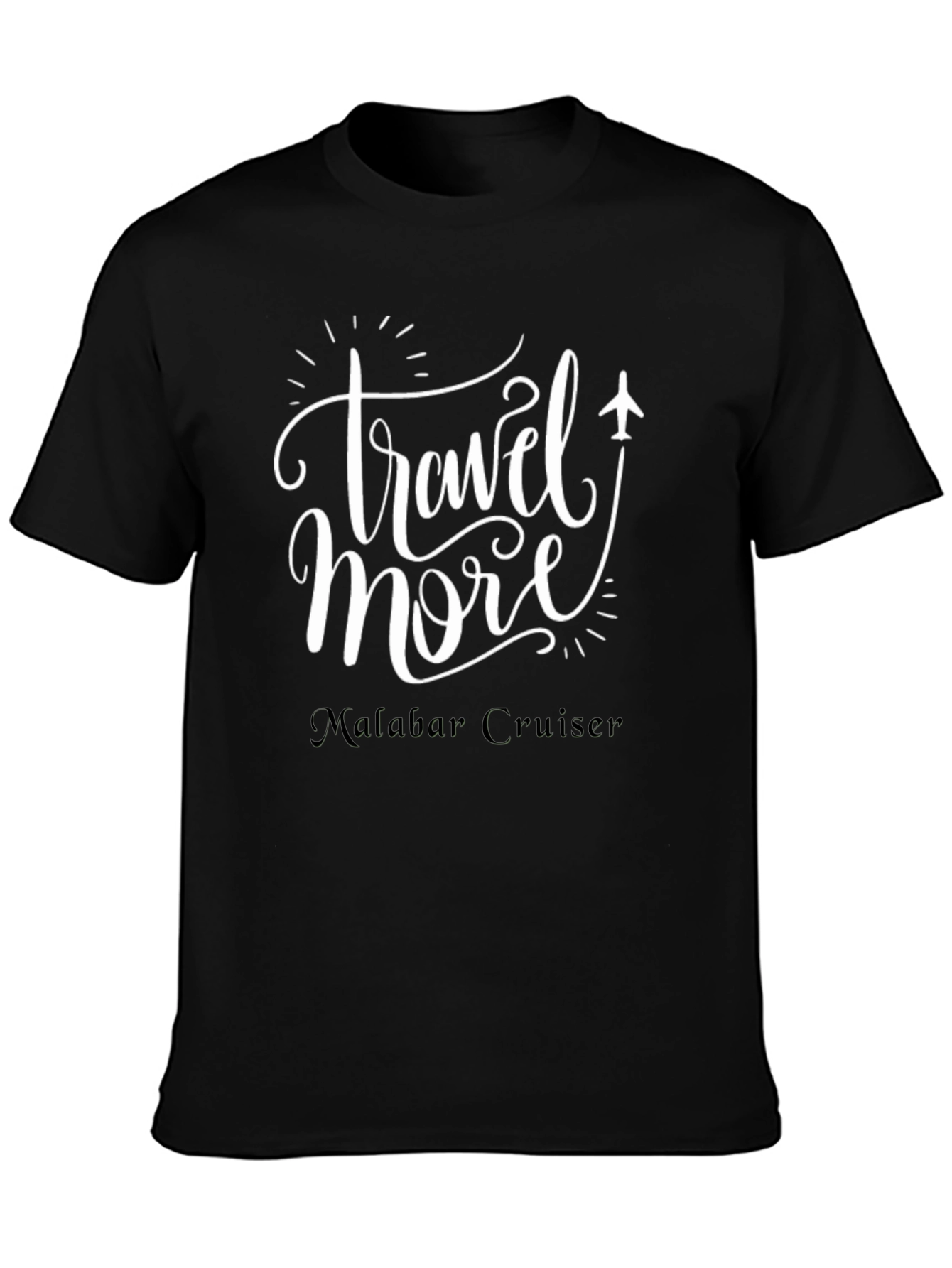 Travel More Black T-Shirt