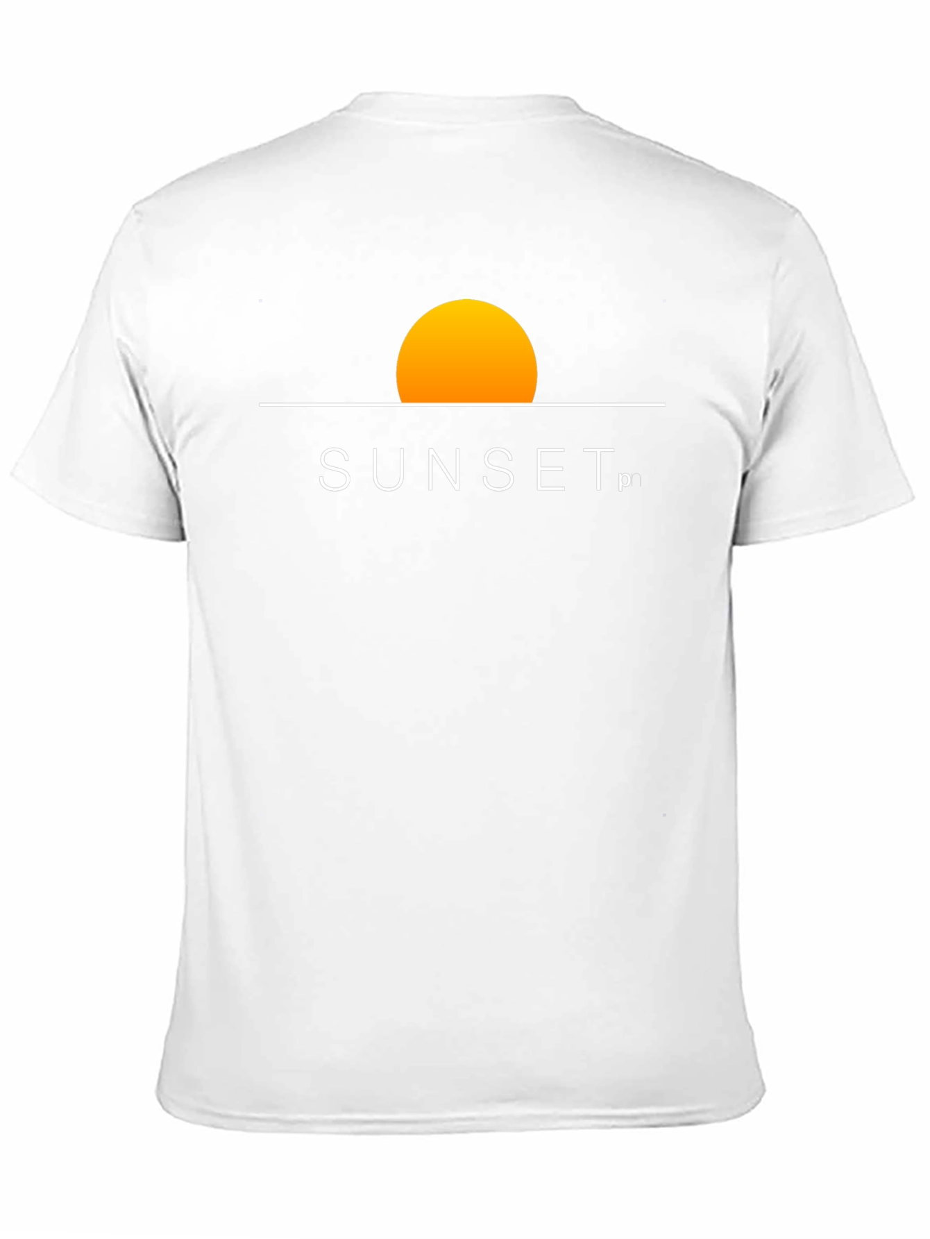 Sunset Graphic Tee - Stylish Black Cotton Blend T-Shirt