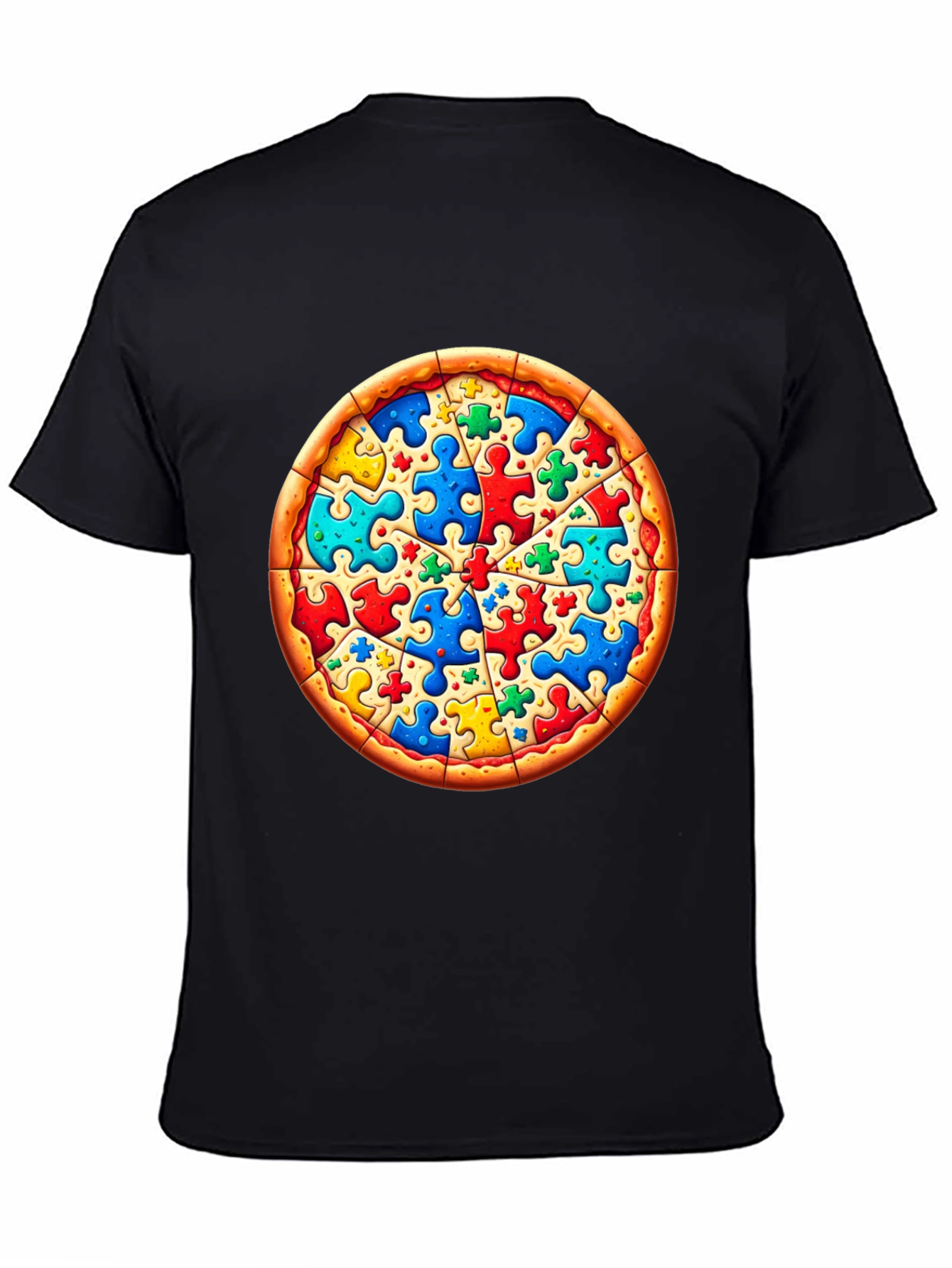 Puzzle Pizza T-Shirt - Autism Awareness Tee