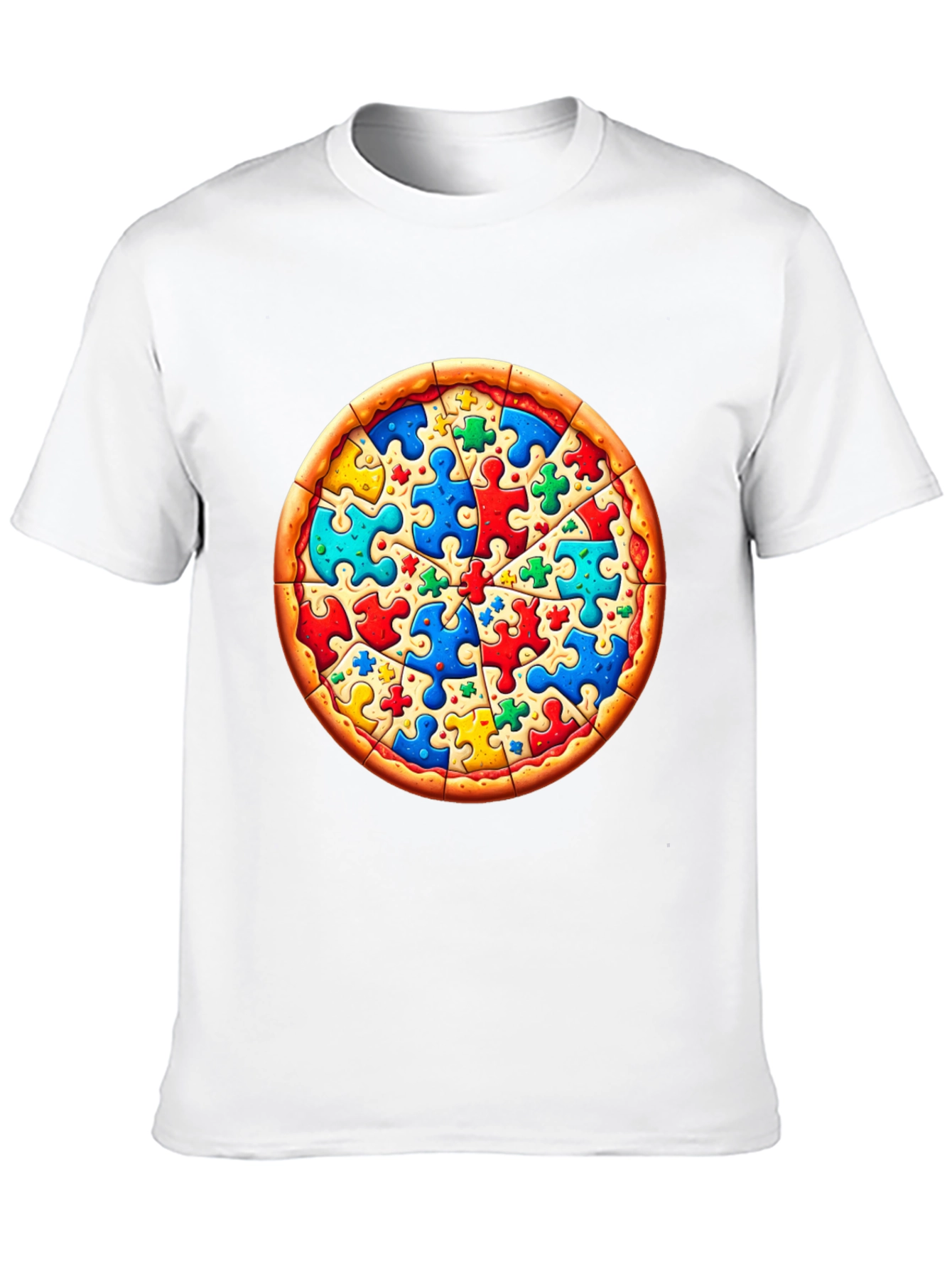 Puzzle Pizza T-Shirt - Autism Awareness Tee