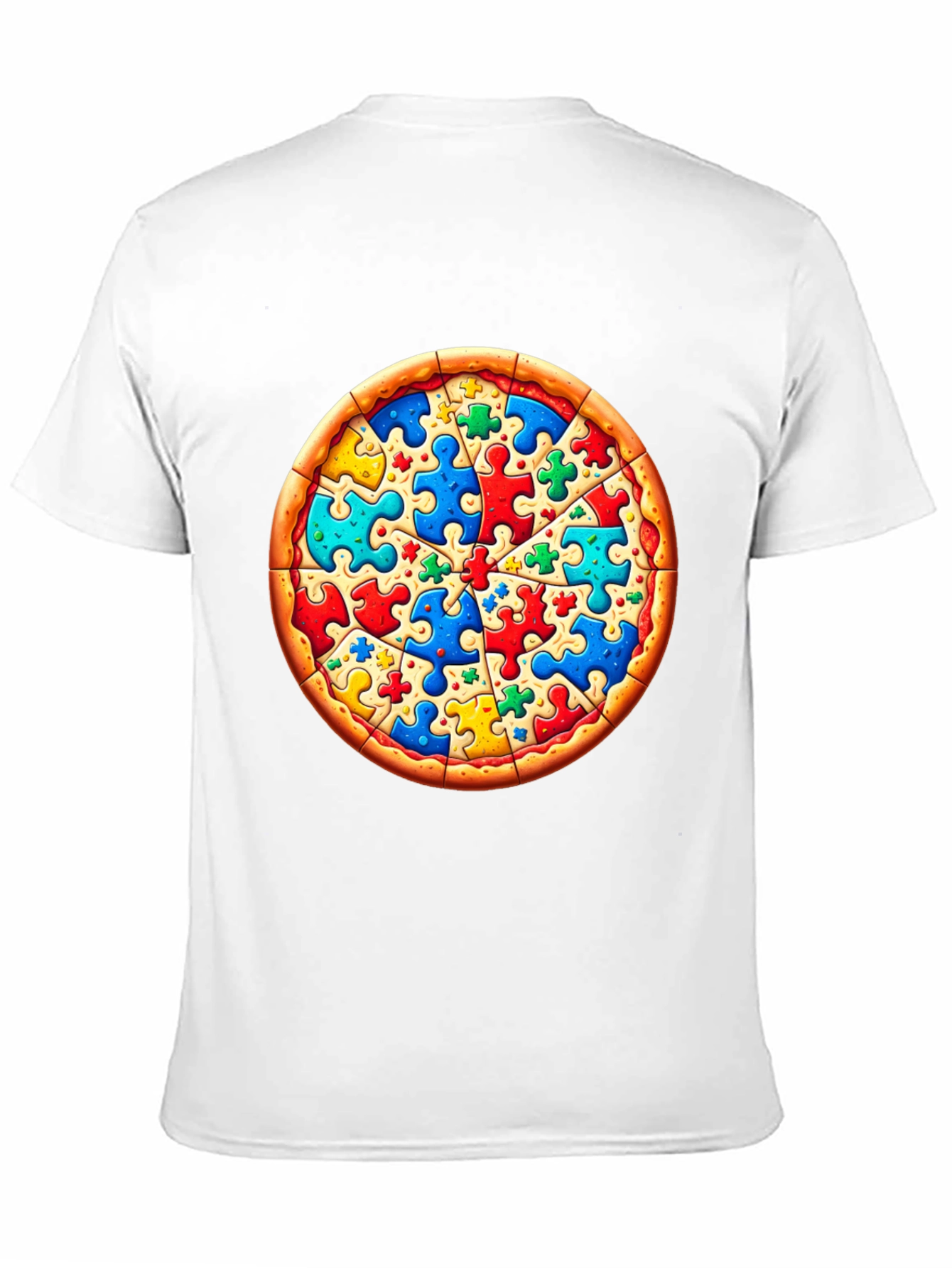 Puzzle Pizza T-Shirt - Autism Awareness Tee