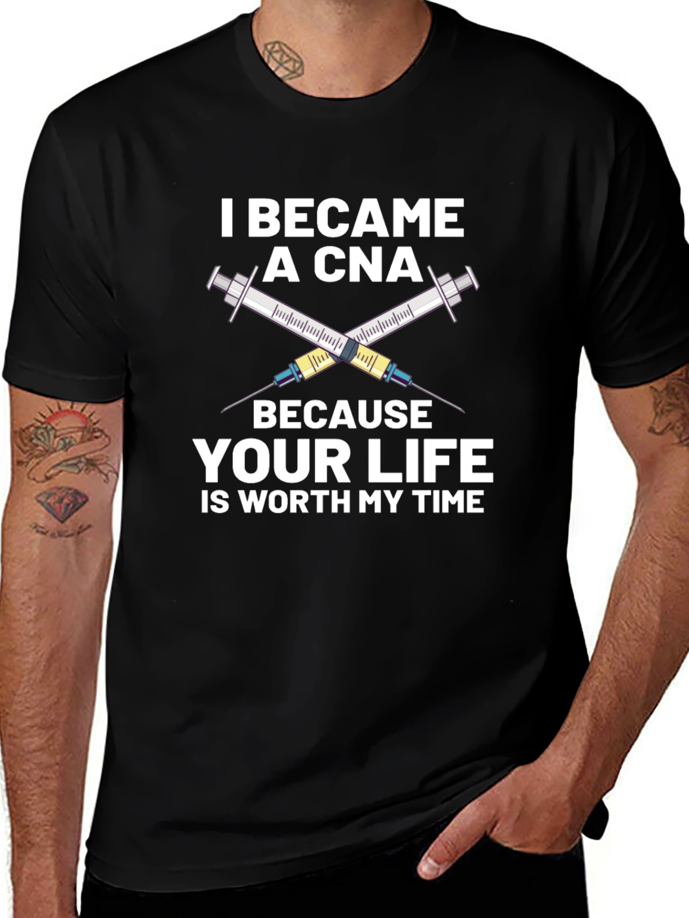 CNA Syringe Graphic Tee - Worth My Time