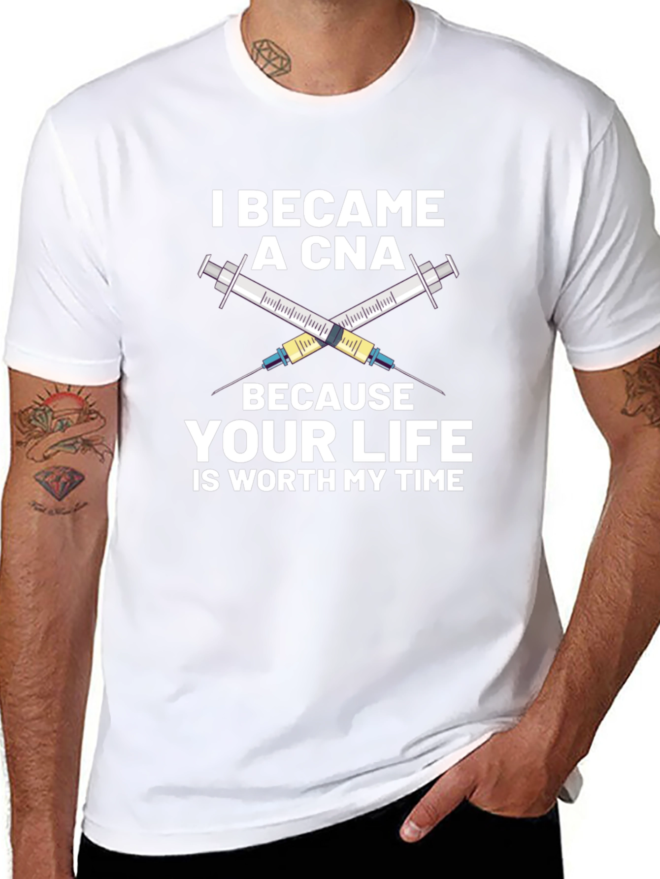 CNA Syringe Graphic Tee - Worth My Time