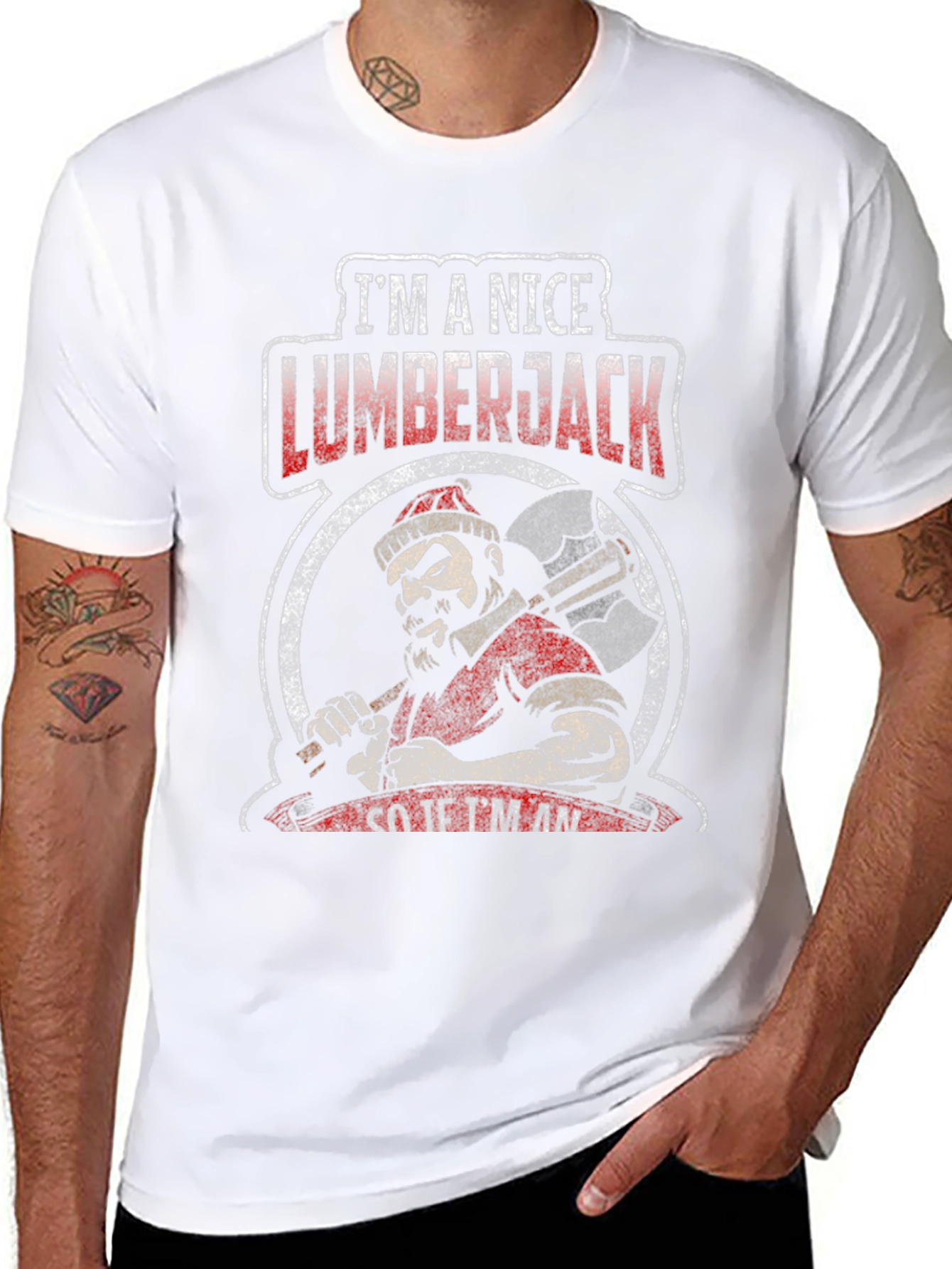 Nice Lumberjack Graphic Tee