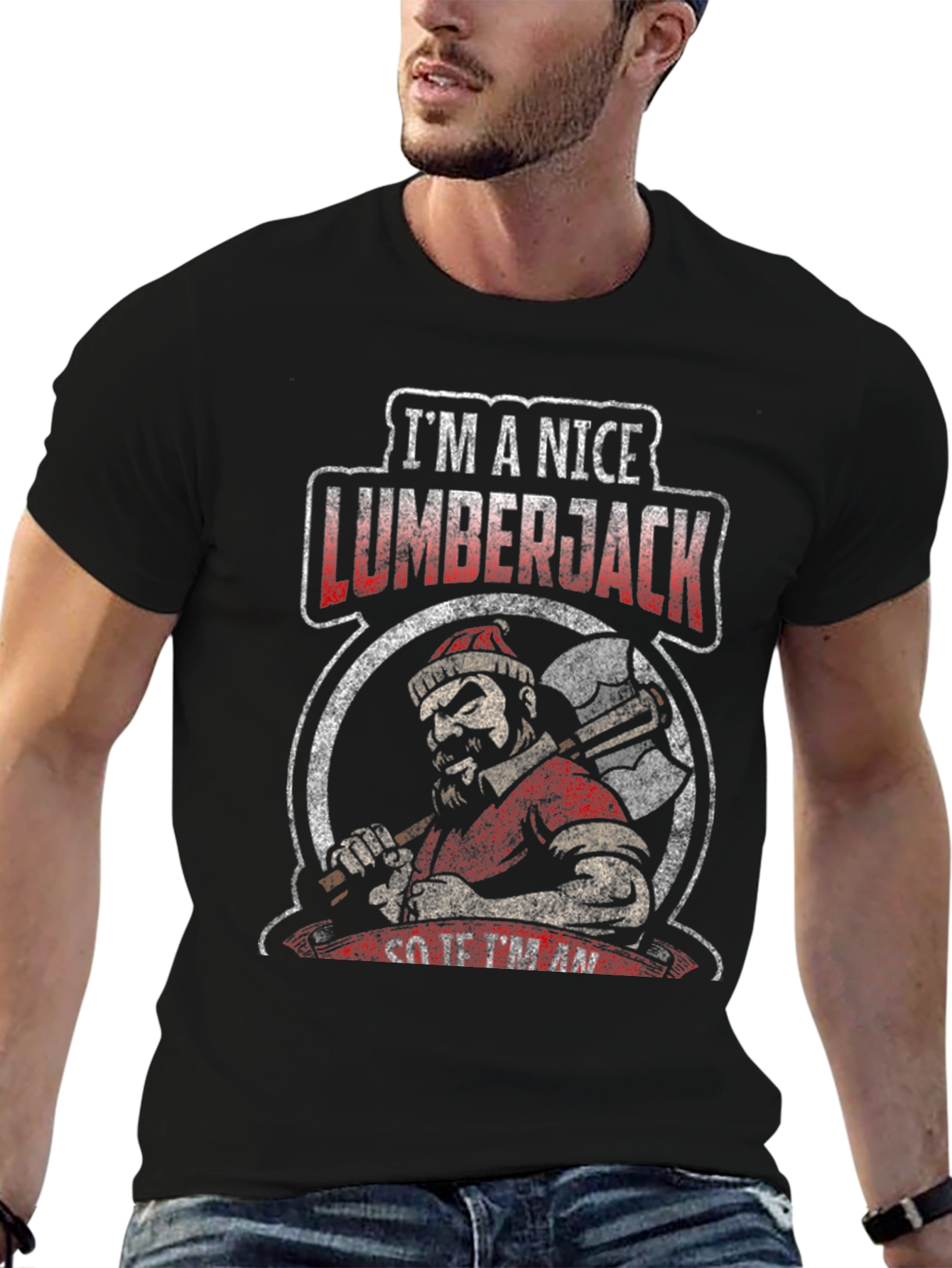 Nice Lumberjack Graphic Tee