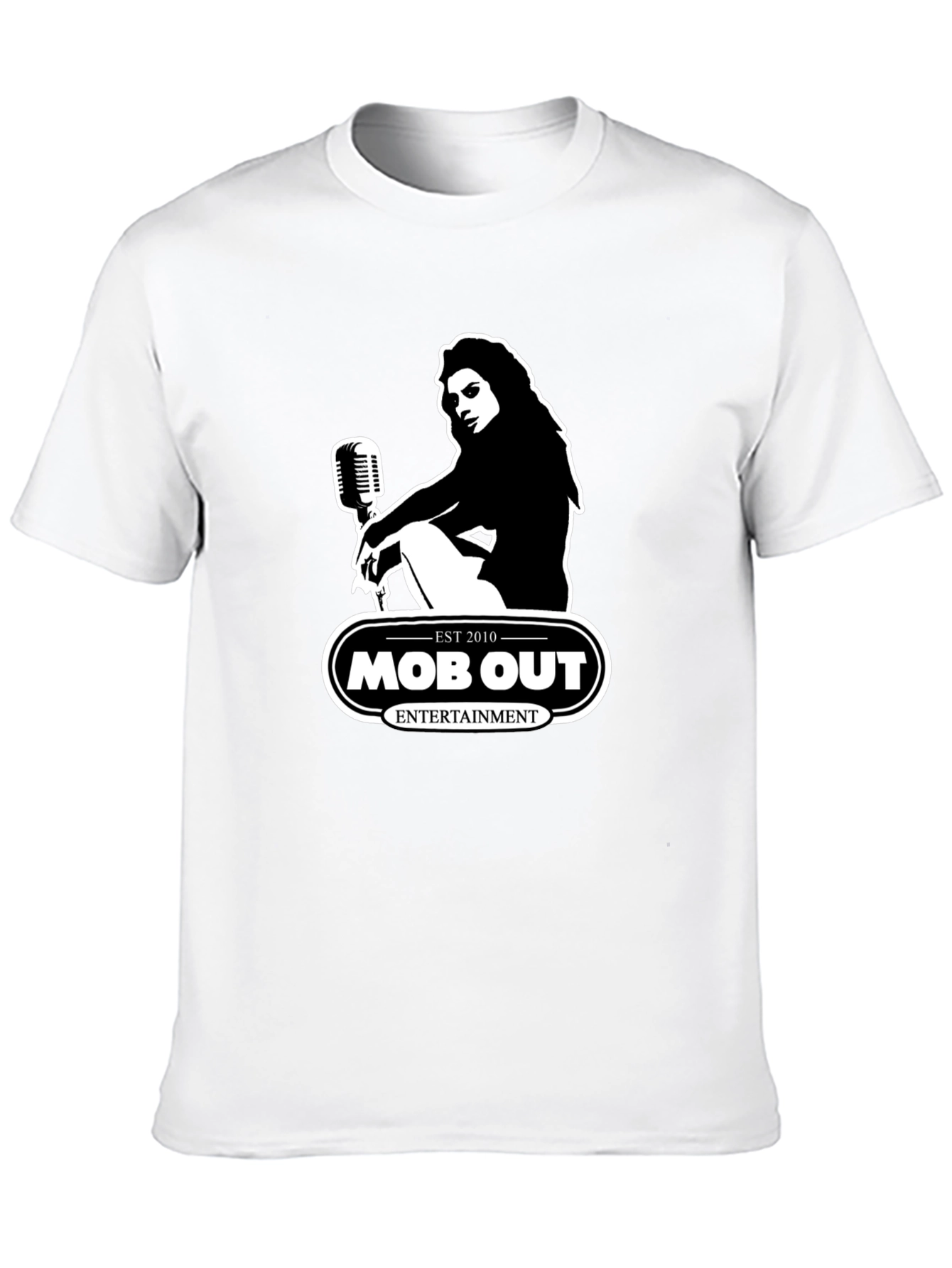 MOB OUT Entertainment Black Graphic T-Shirt