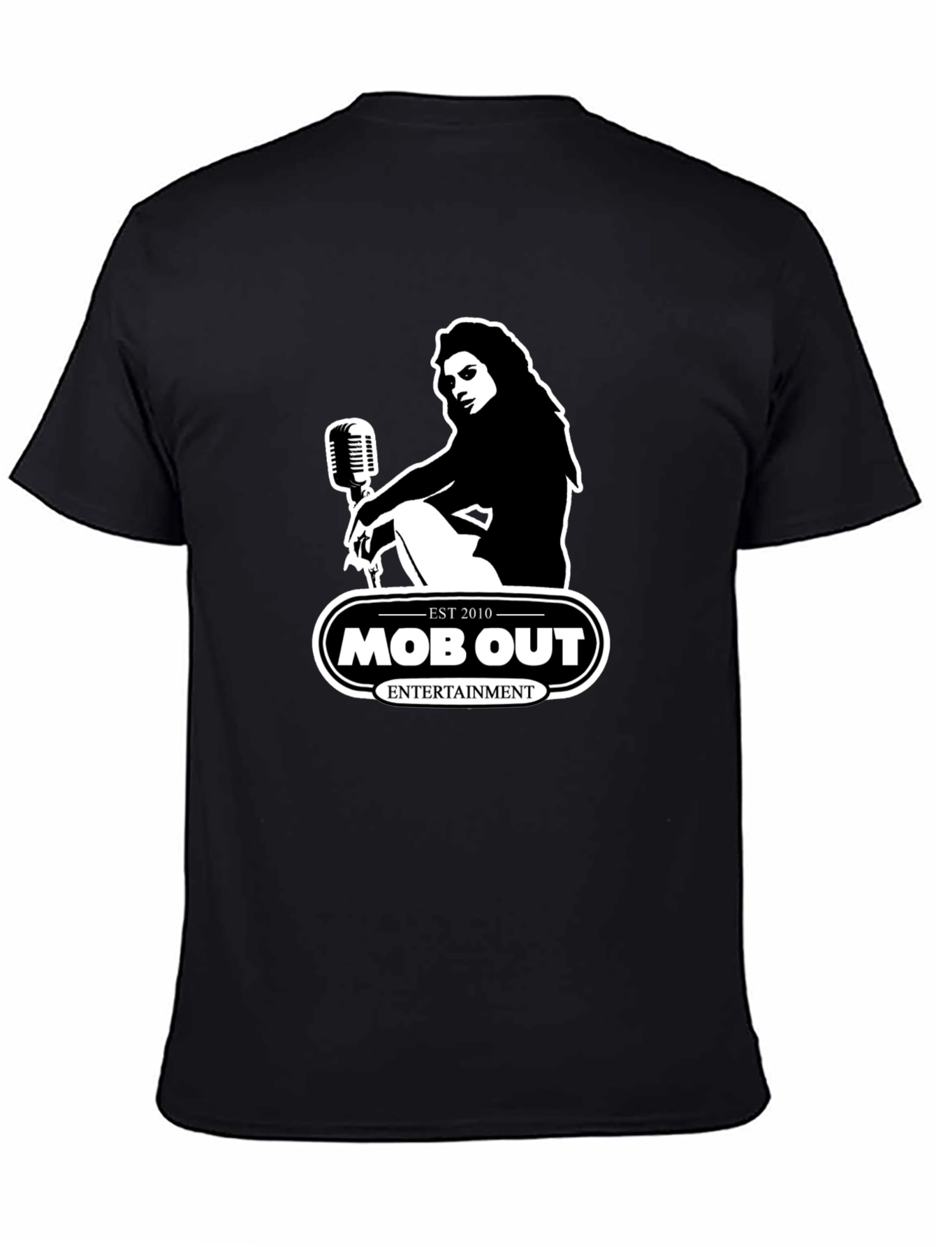 MOB OUT Entertainment Black Graphic T-Shirt