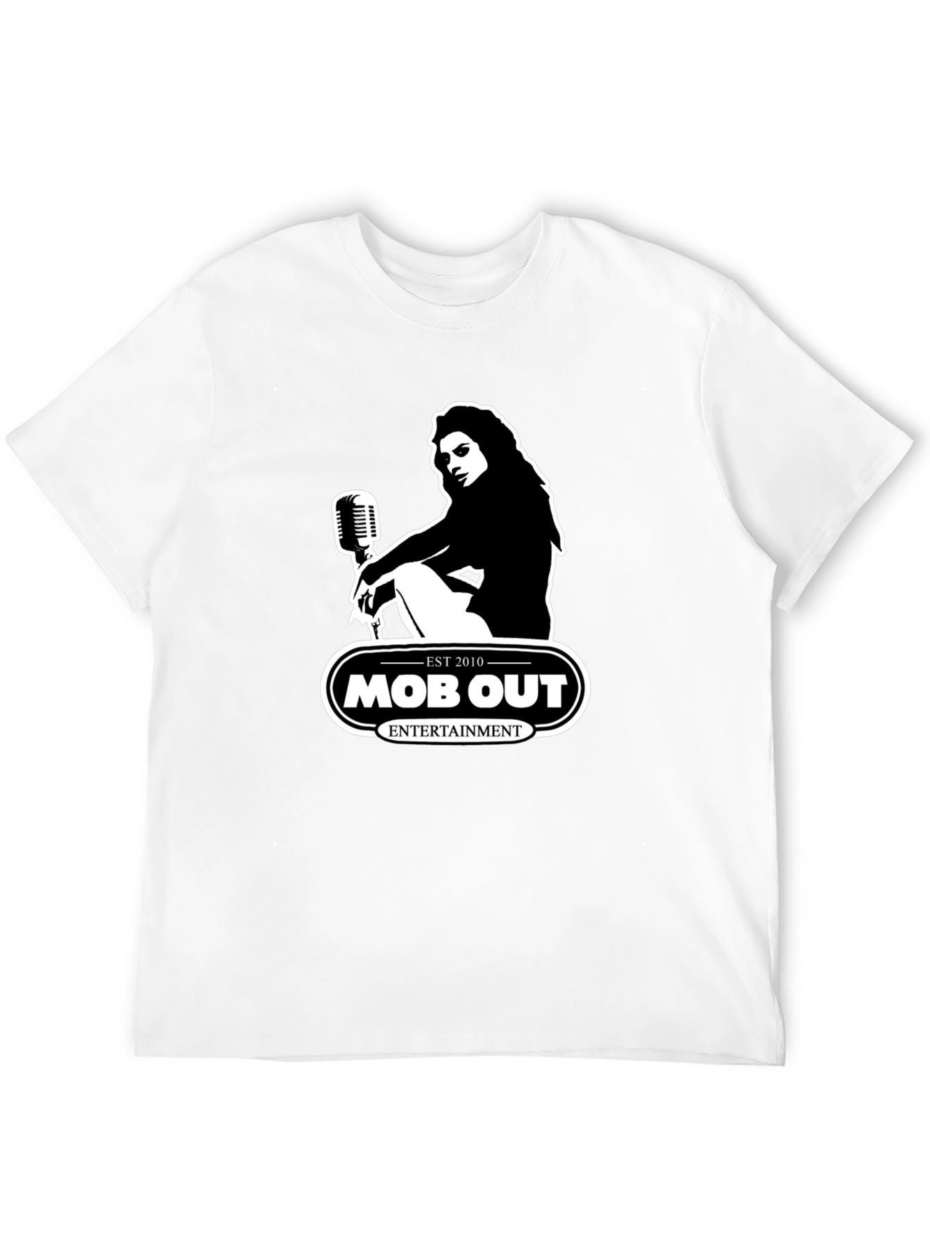 MOB OUT Entertainment Black Graphic T-Shirt