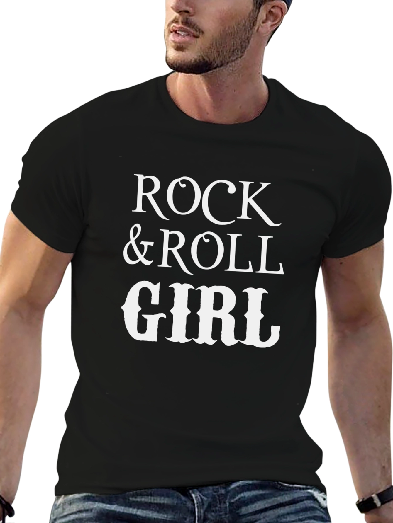 Rock & Roll Girl Graphic Print Tee