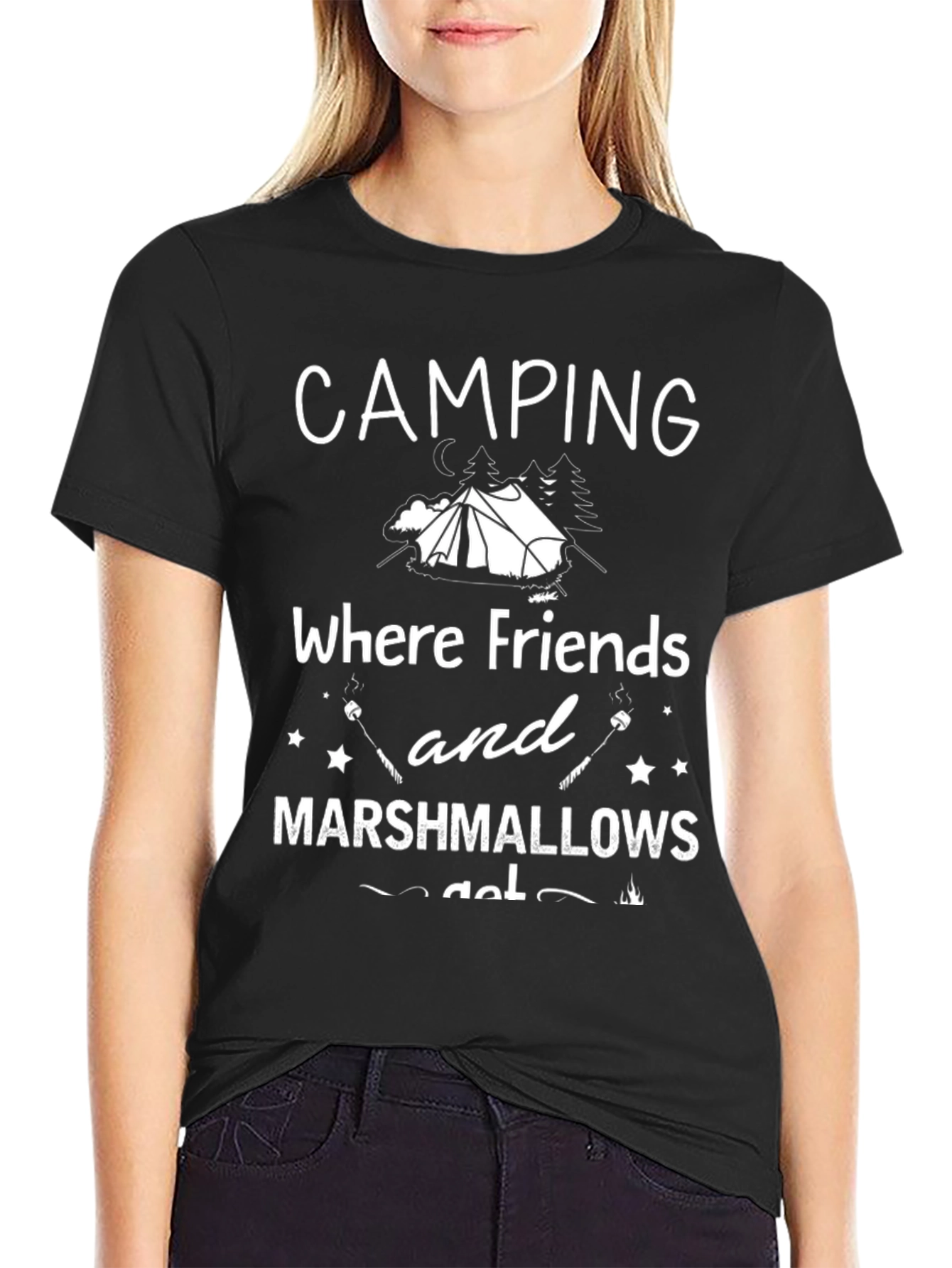 Camping Friends & Marshmallow T-Shirt