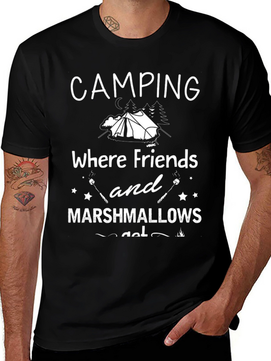 Camping Friends & Marshmallow T-Shirt