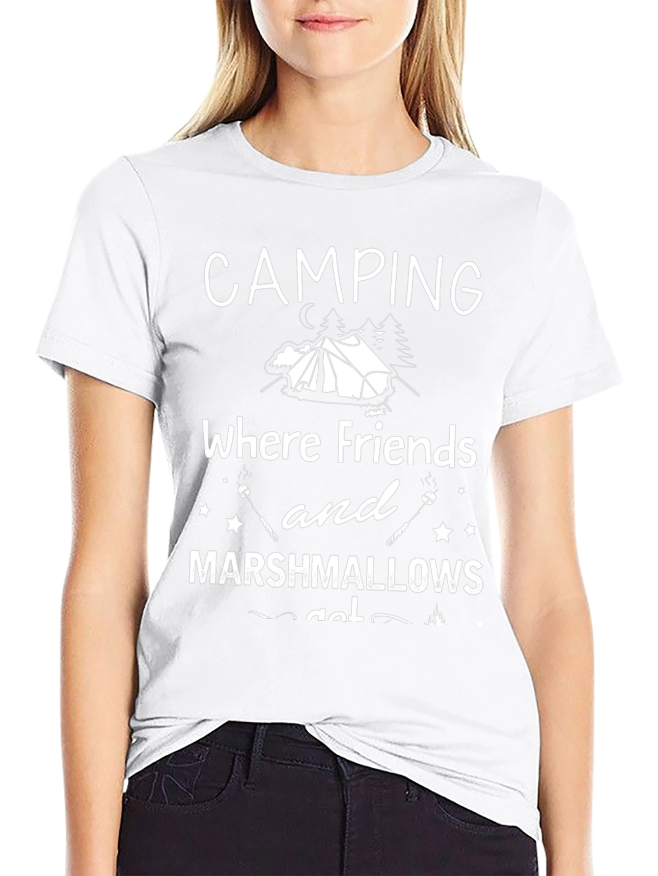Camping Friends & Marshmallow T-Shirt