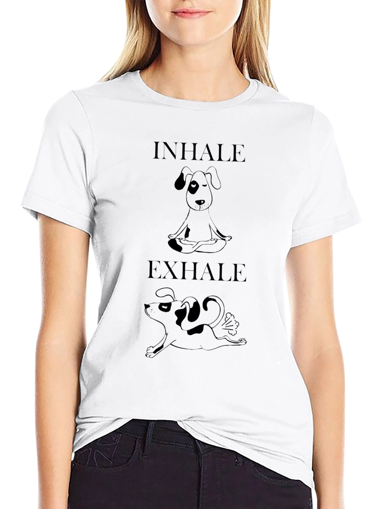 Inhale Exhale Yoga Dog T-Shirt