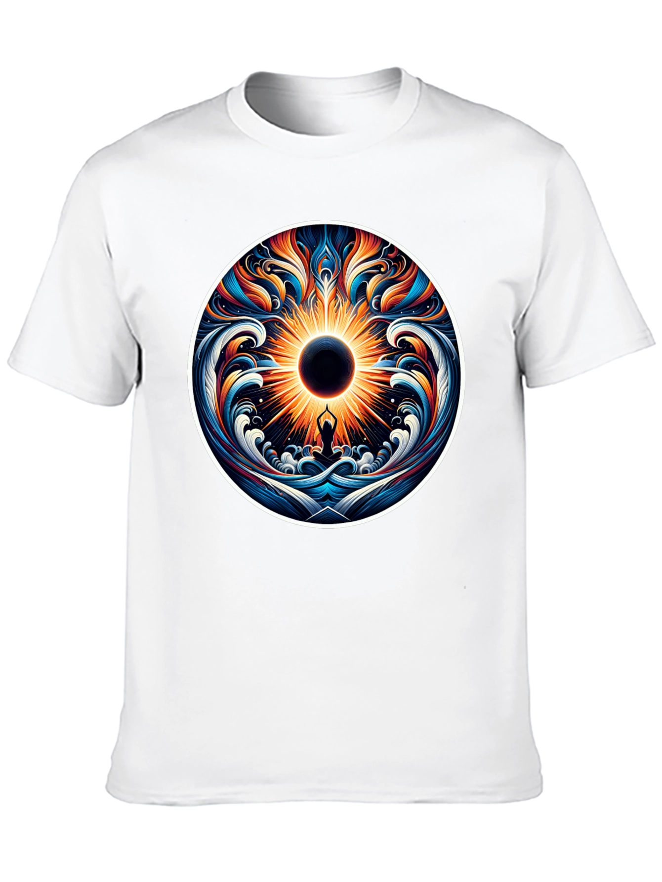 Psychedelic Yoga Eclipse Graphic Tee