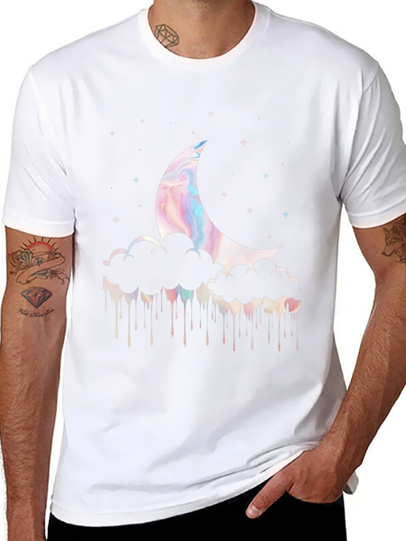 Dreamy Moon Cloud Graphic Tee