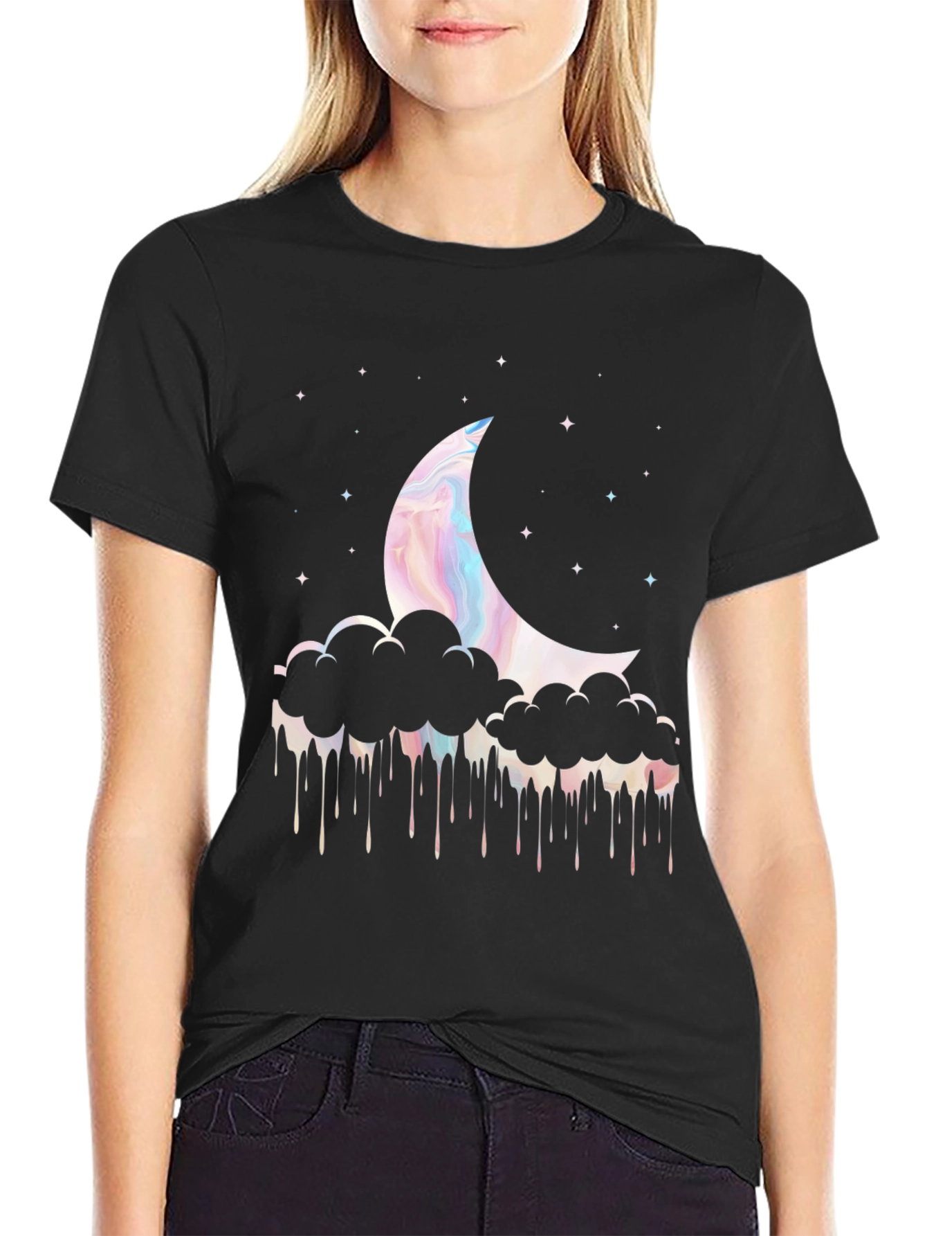 Dreamy Moon Cloud Graphic Tee