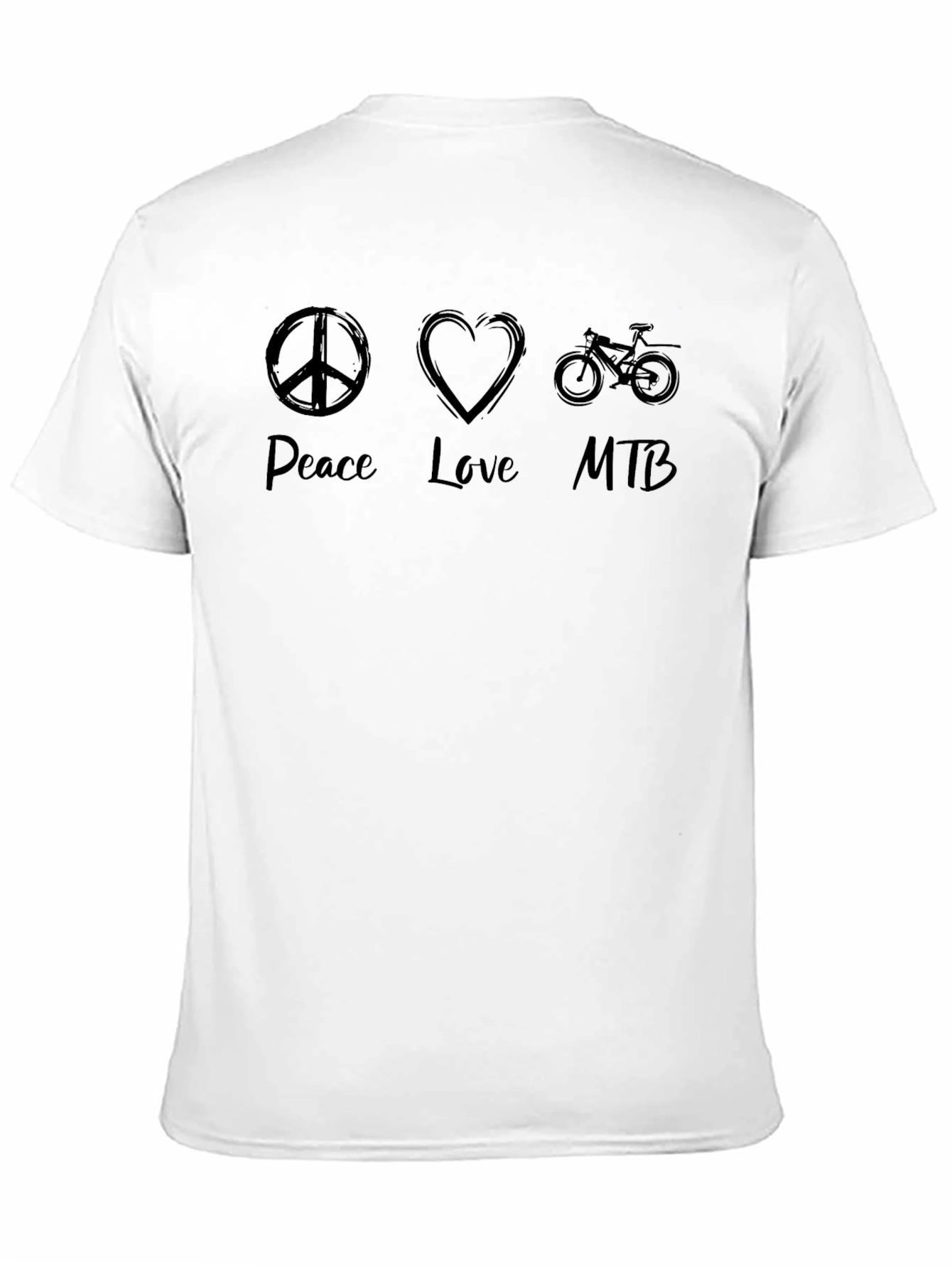 Peace Love MTB Graphic T-Shirt