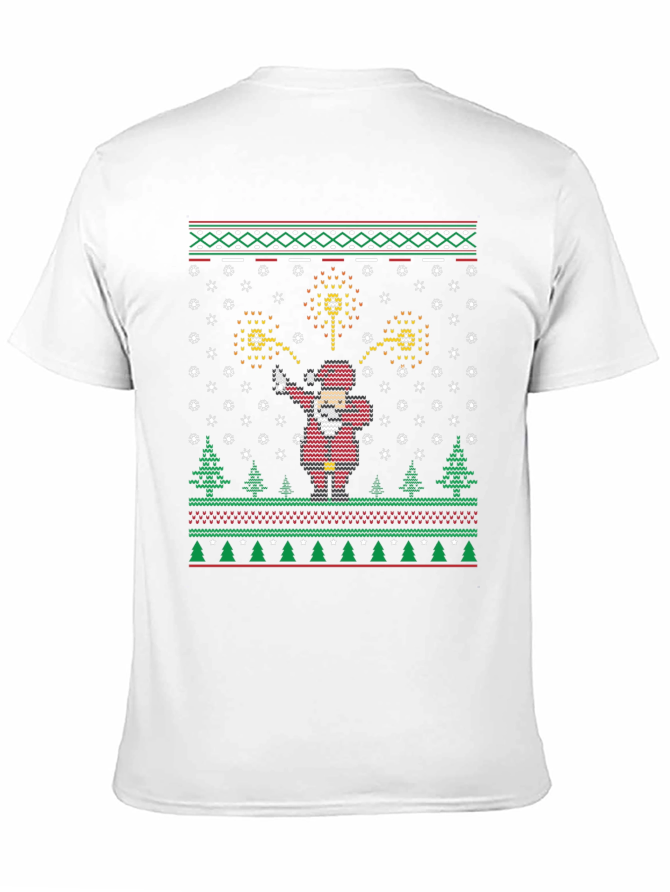 Festive Dabbing Santa Ugly Christmas Sweater T-Shirt