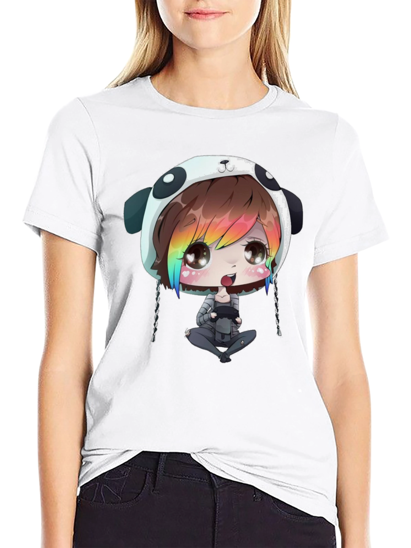 Anime Gamer Black T-Shirt