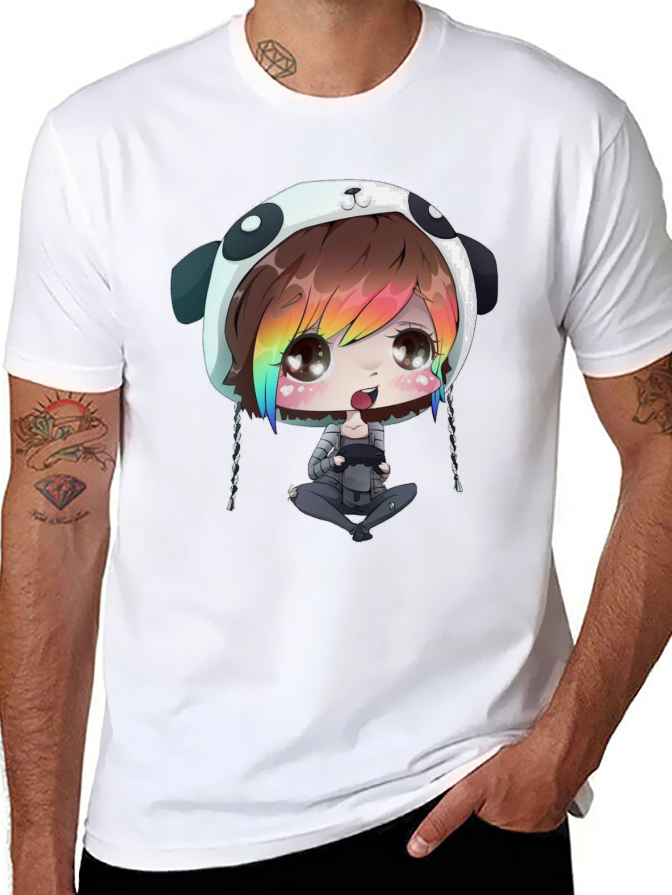 Anime Gamer Black T-Shirt