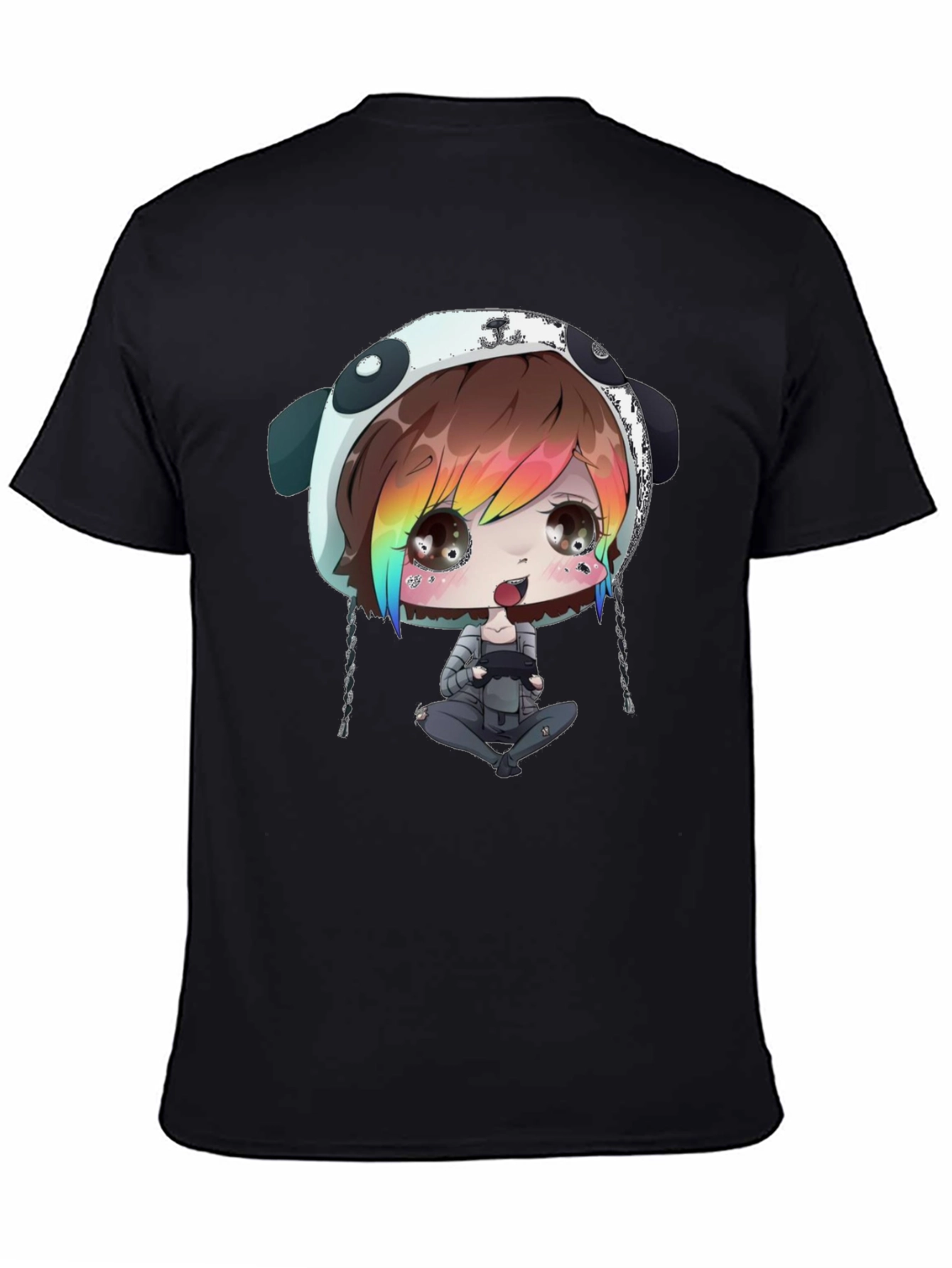 Anime Gamer Black T-Shirt