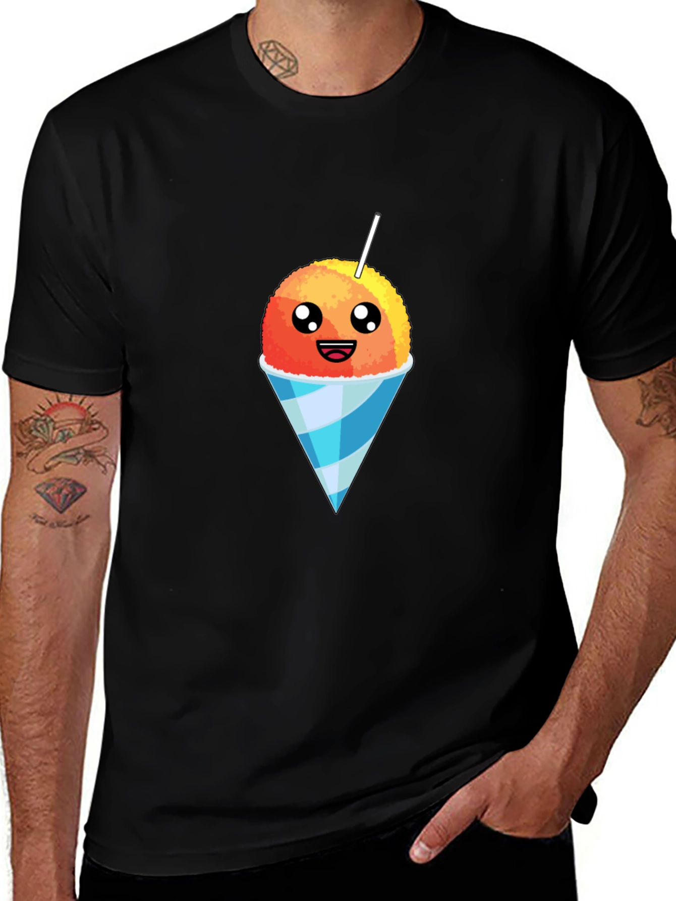Snow Cone Graphic Tee - Sweet Treat Design